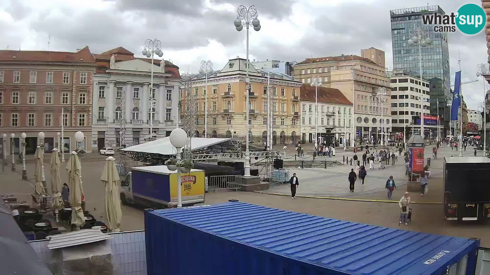 Zagreb Live Webcam Platz Bana Jelačić