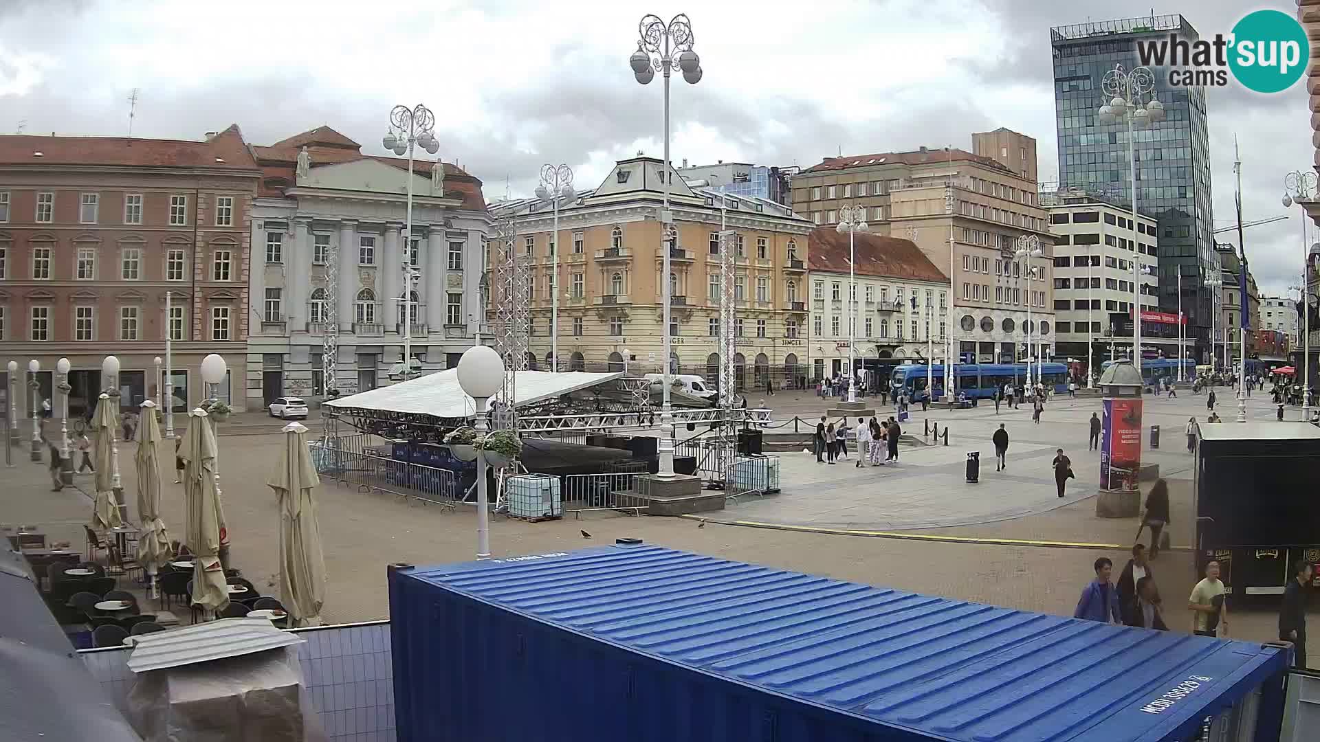 Zagreb Live Webcam Platz Bana Jelačić