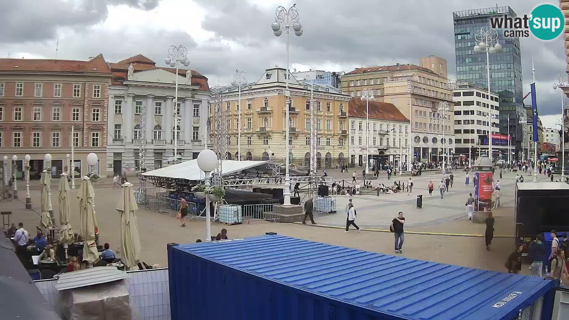 Zagreb Live Webcam Platz Bana Jelačić
