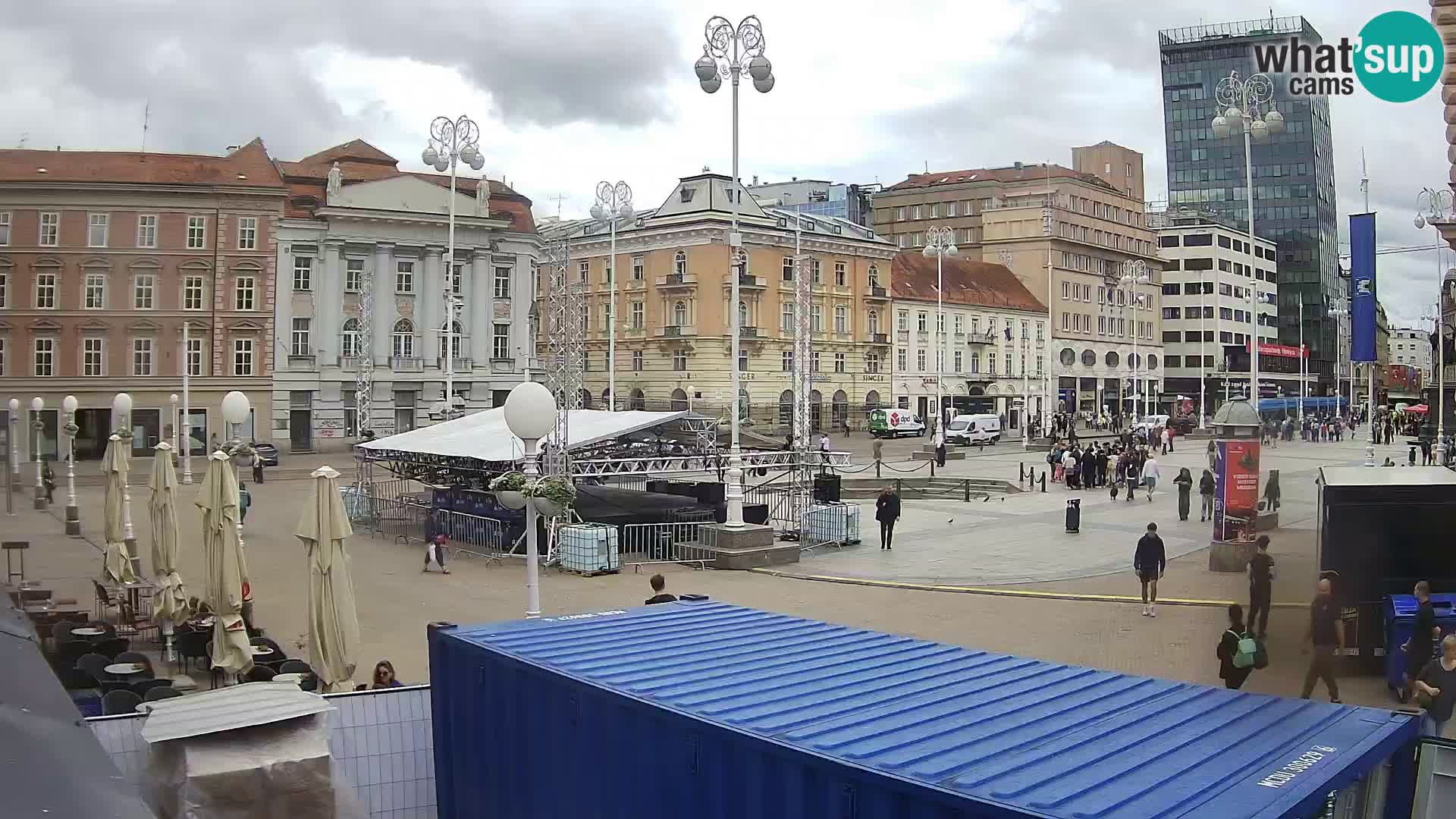 Zagreb Live Webcam Platz Bana Jelačić