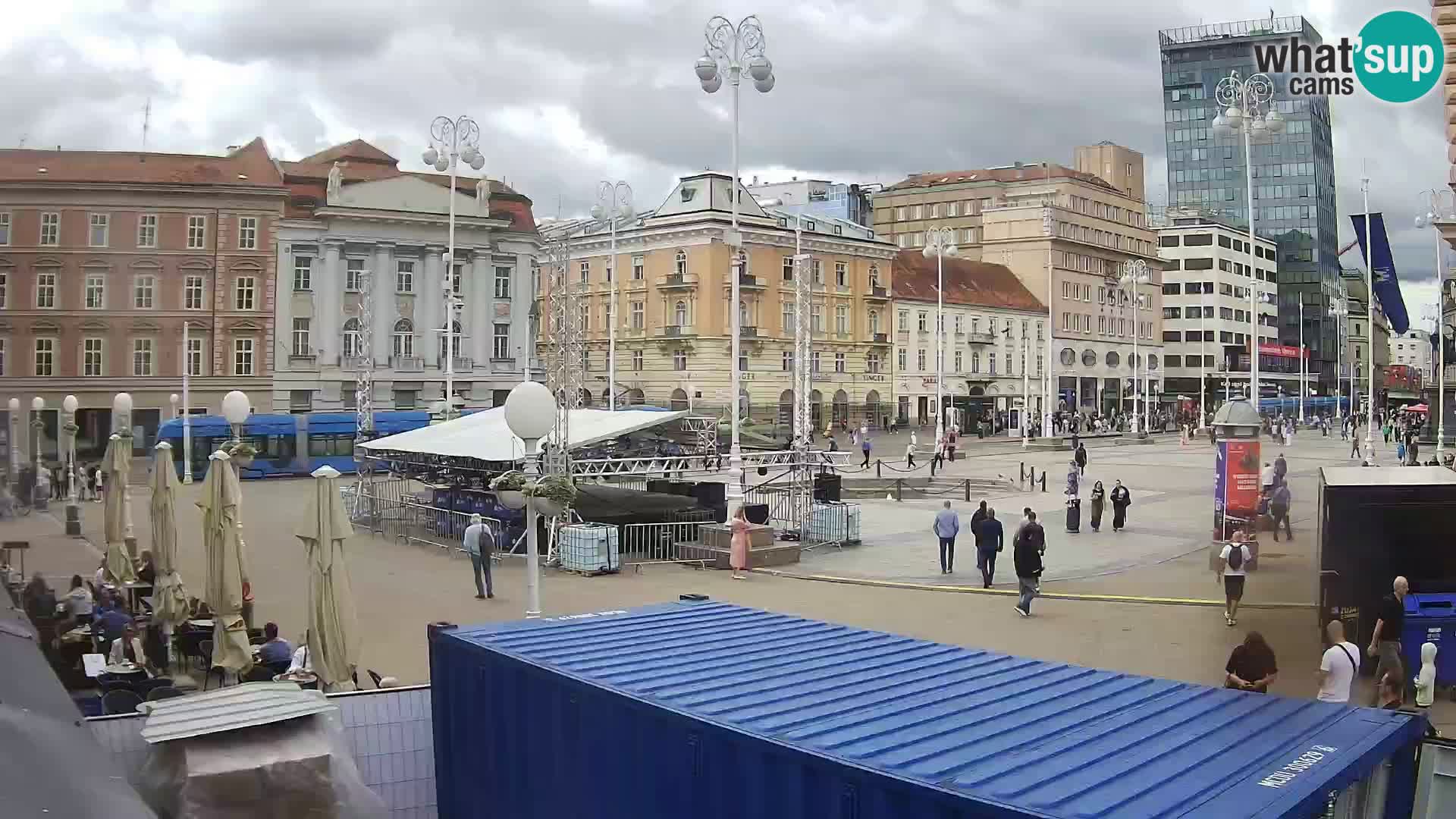Zagreb Live Webcam Platz Bana Jelačić