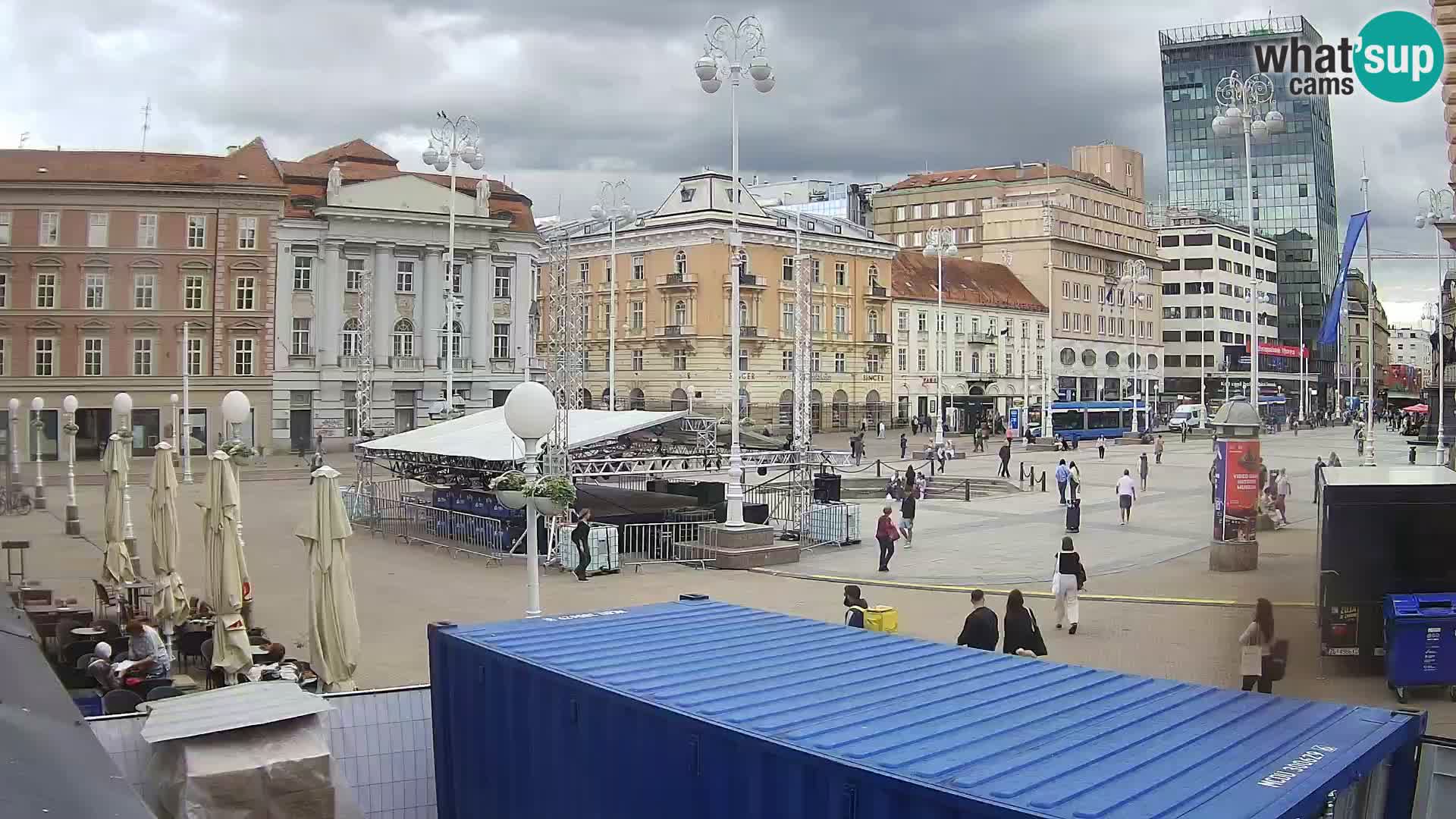 Zagreb web kamera trg Bana Jelačića
