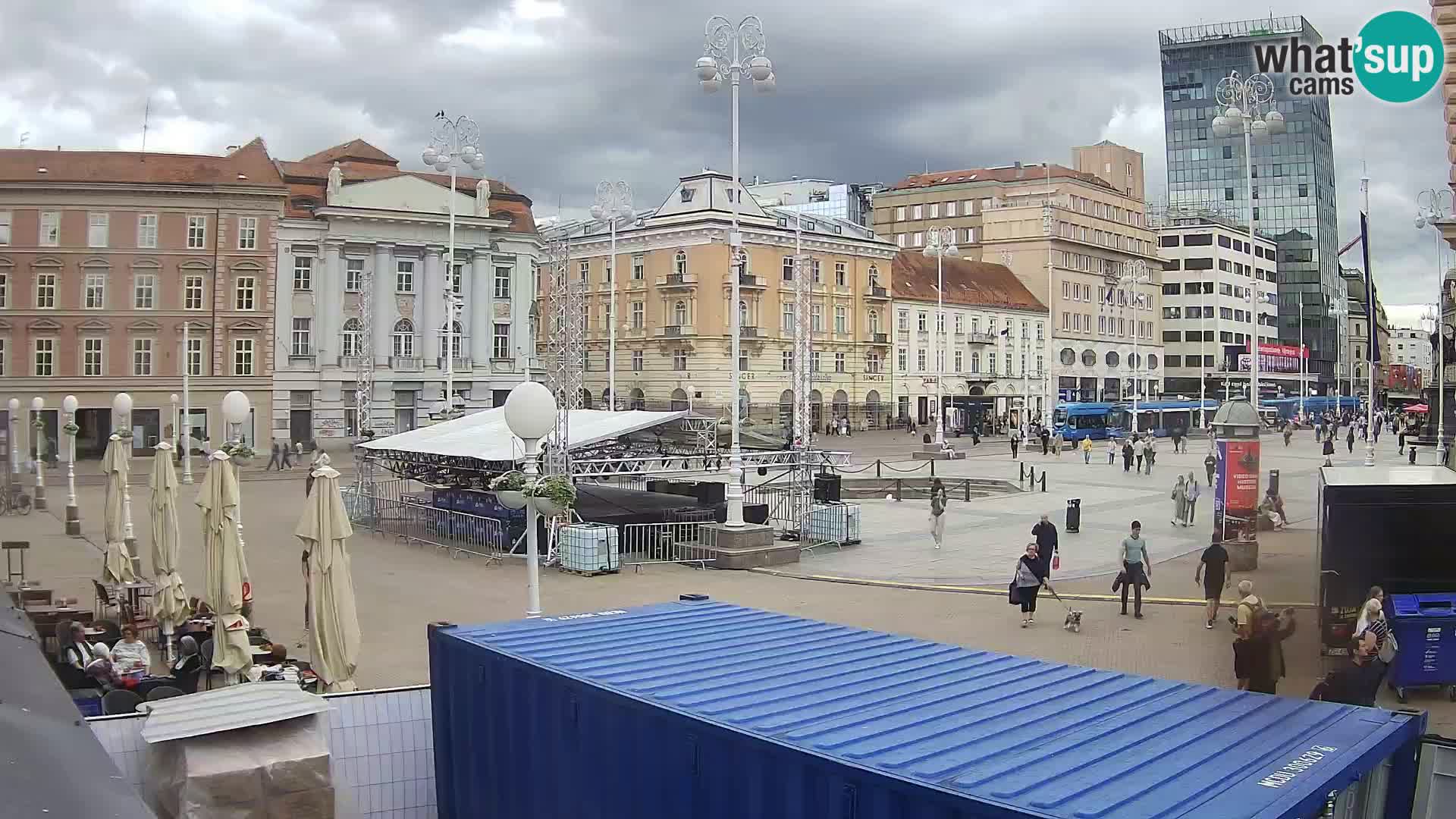 Zagreb web kamera trg Bana Jelačića