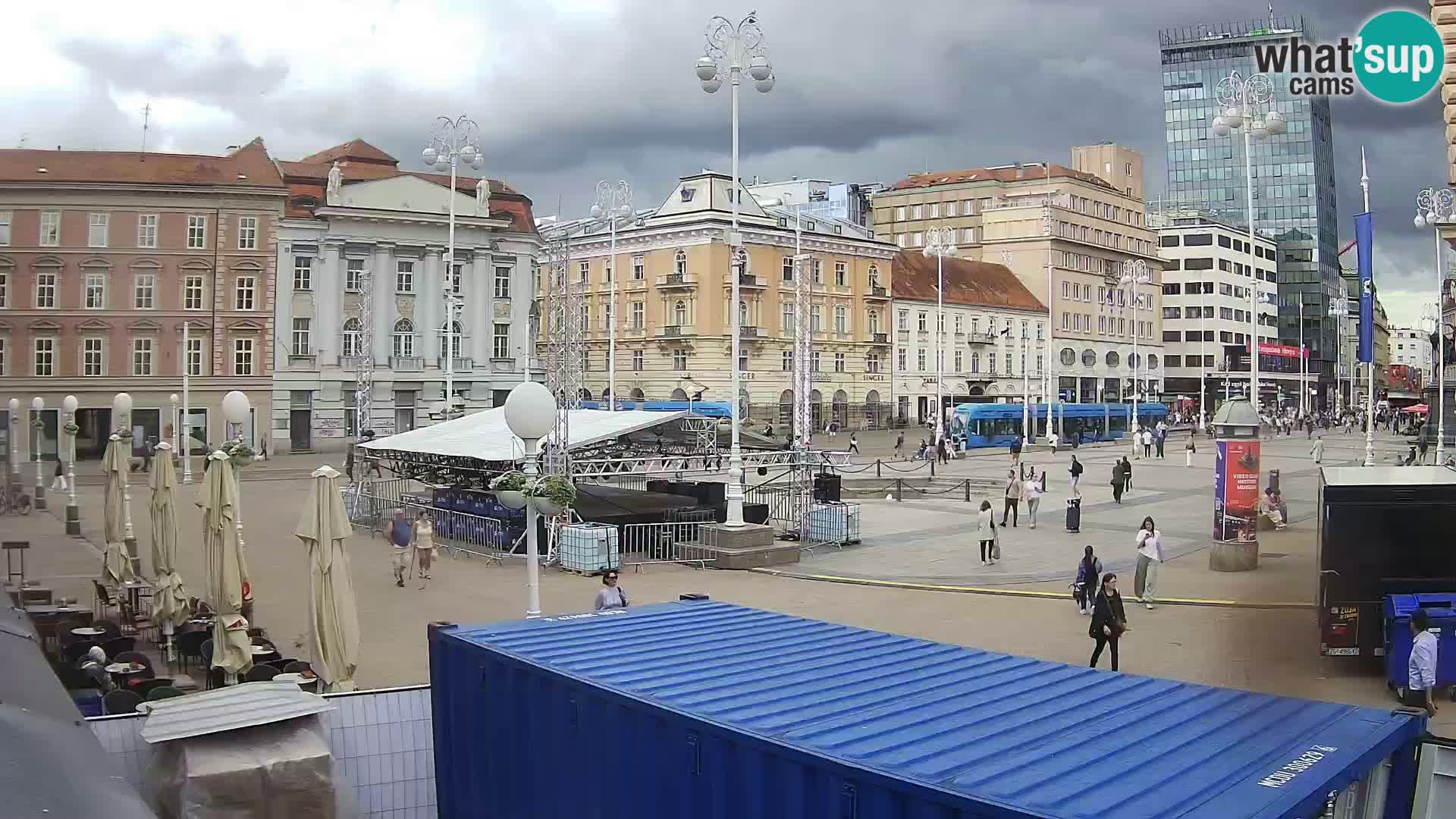 Zagreb camera en vivo plaza Bana Jelačić