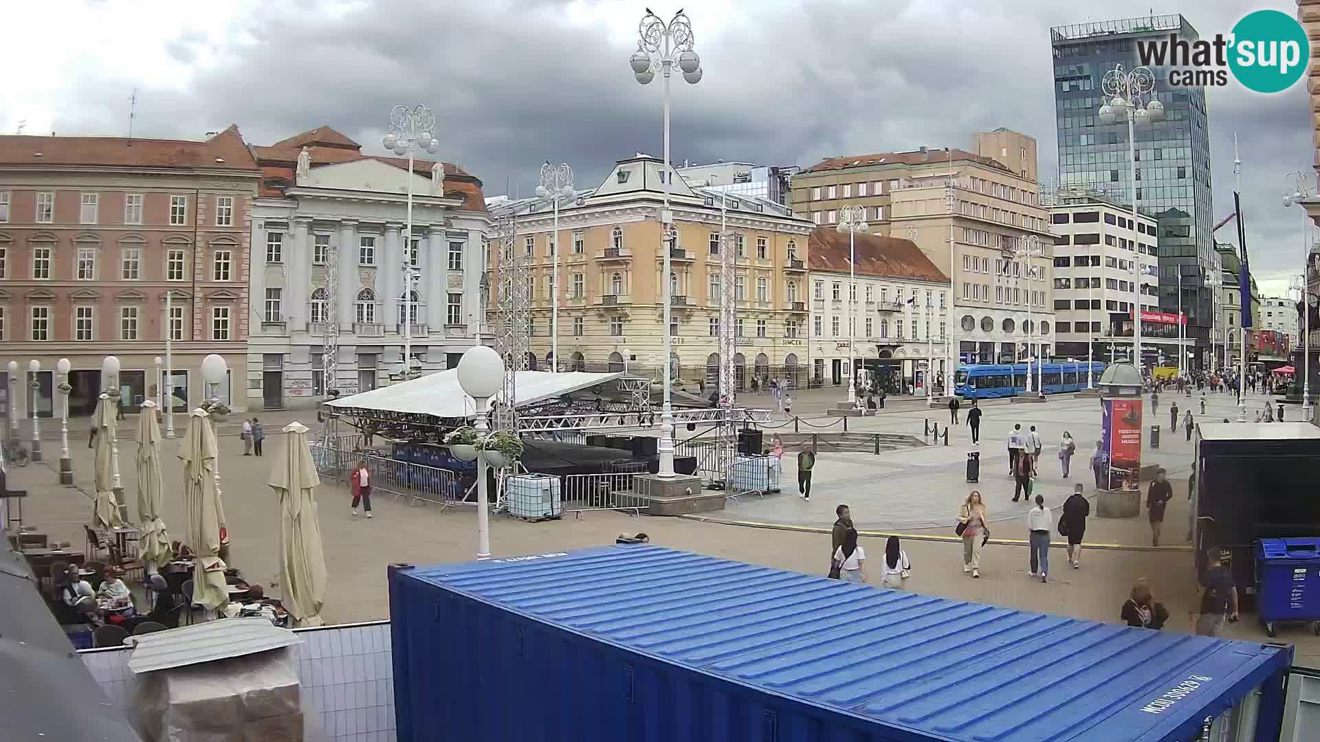 Zagreb Live Webcam Platz Bana Jelačić