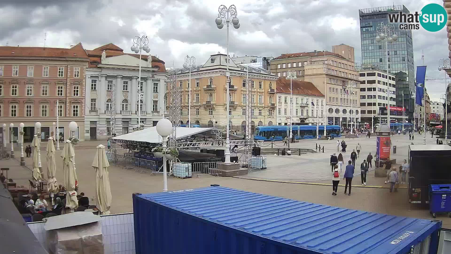 Zagreb Live Webcam Platz Bana Jelačić