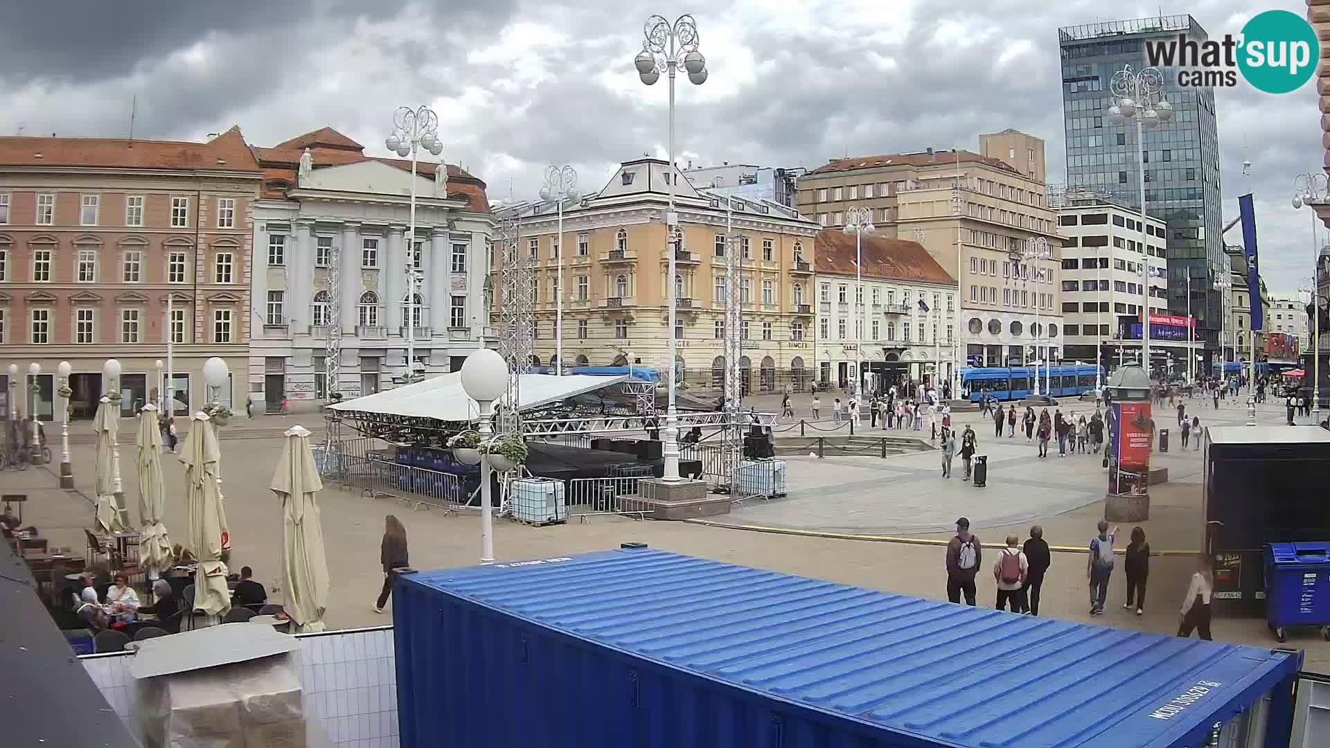 Zagreb camera en vivo plaza Bana Jelačić