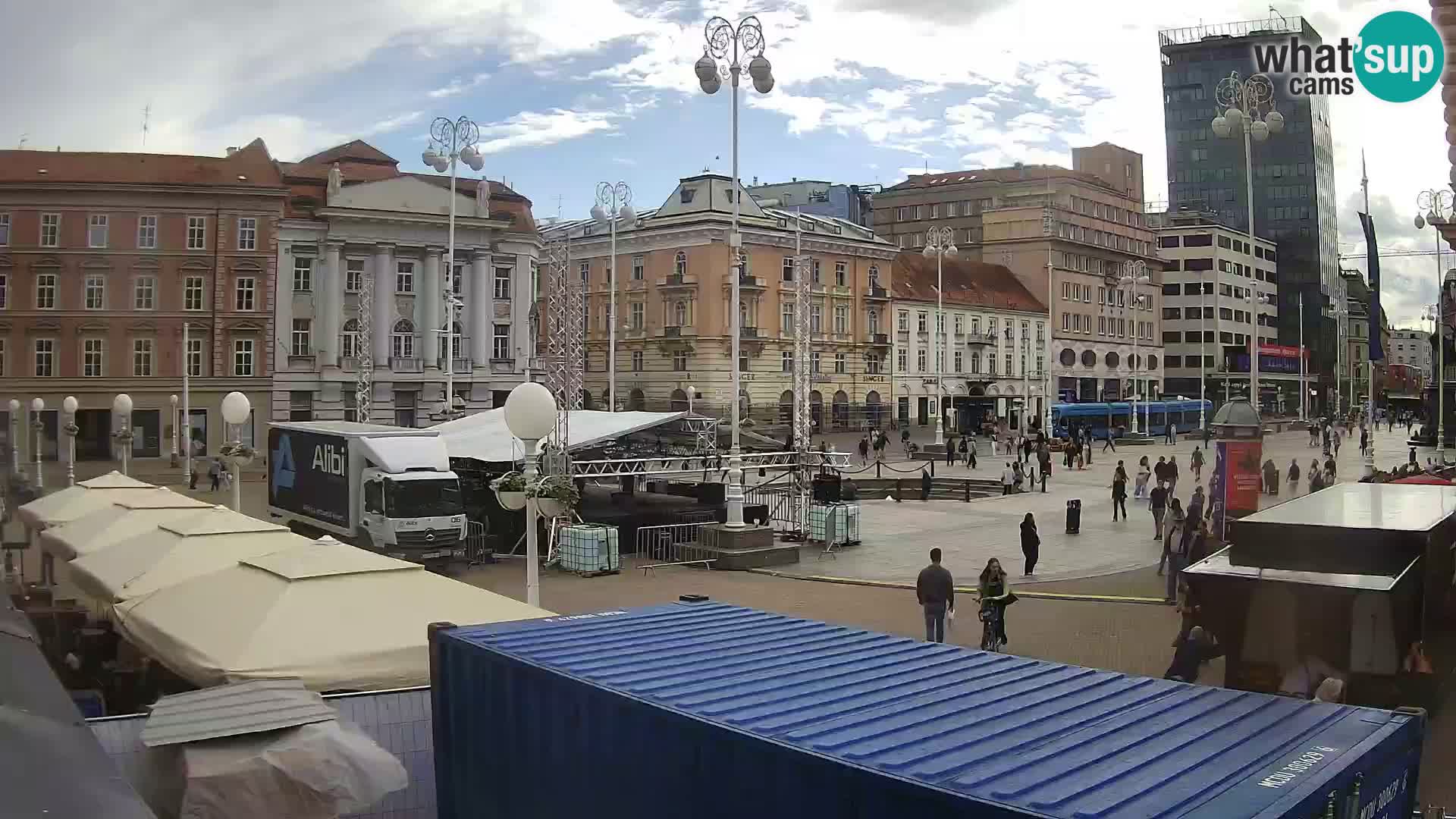 Zagreb camera en vivo plaza Bana Jelačić