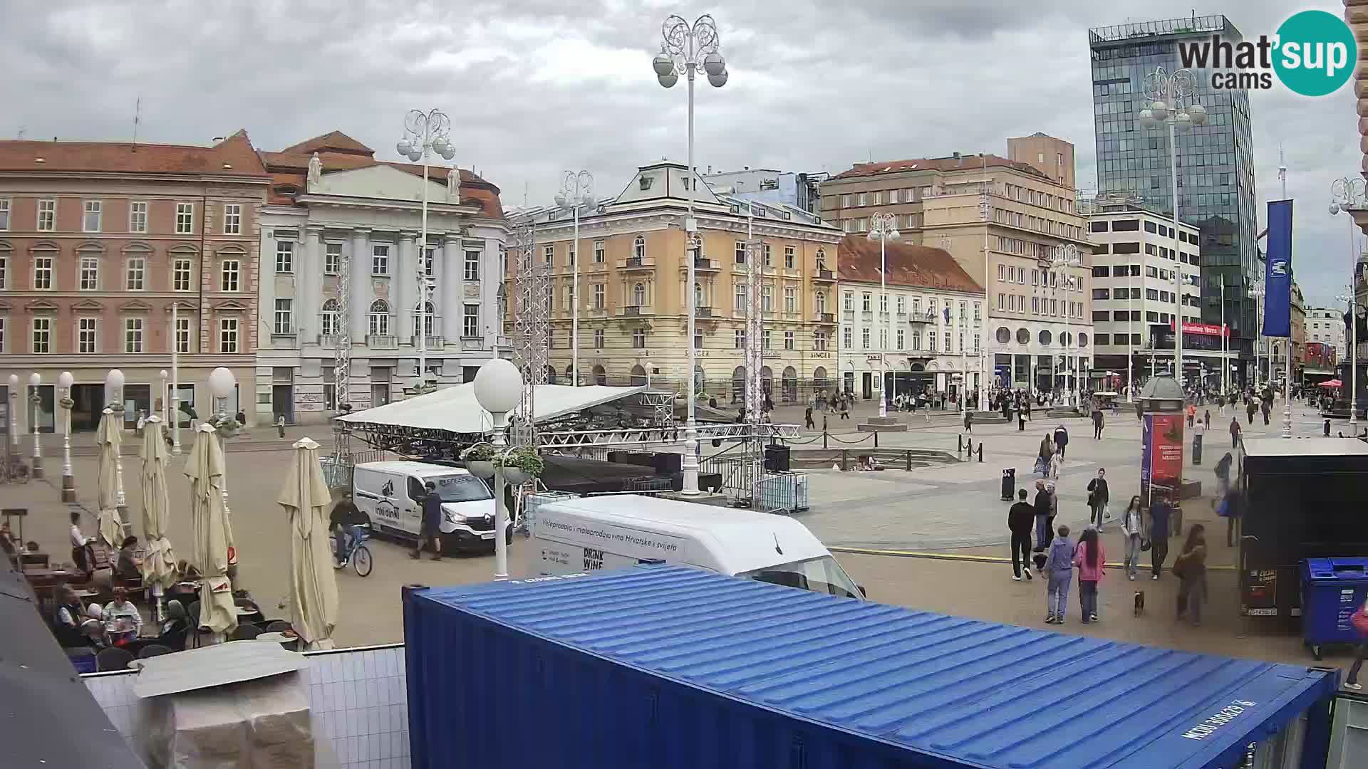 Zagreb Live Webcam Platz Bana Jelačić