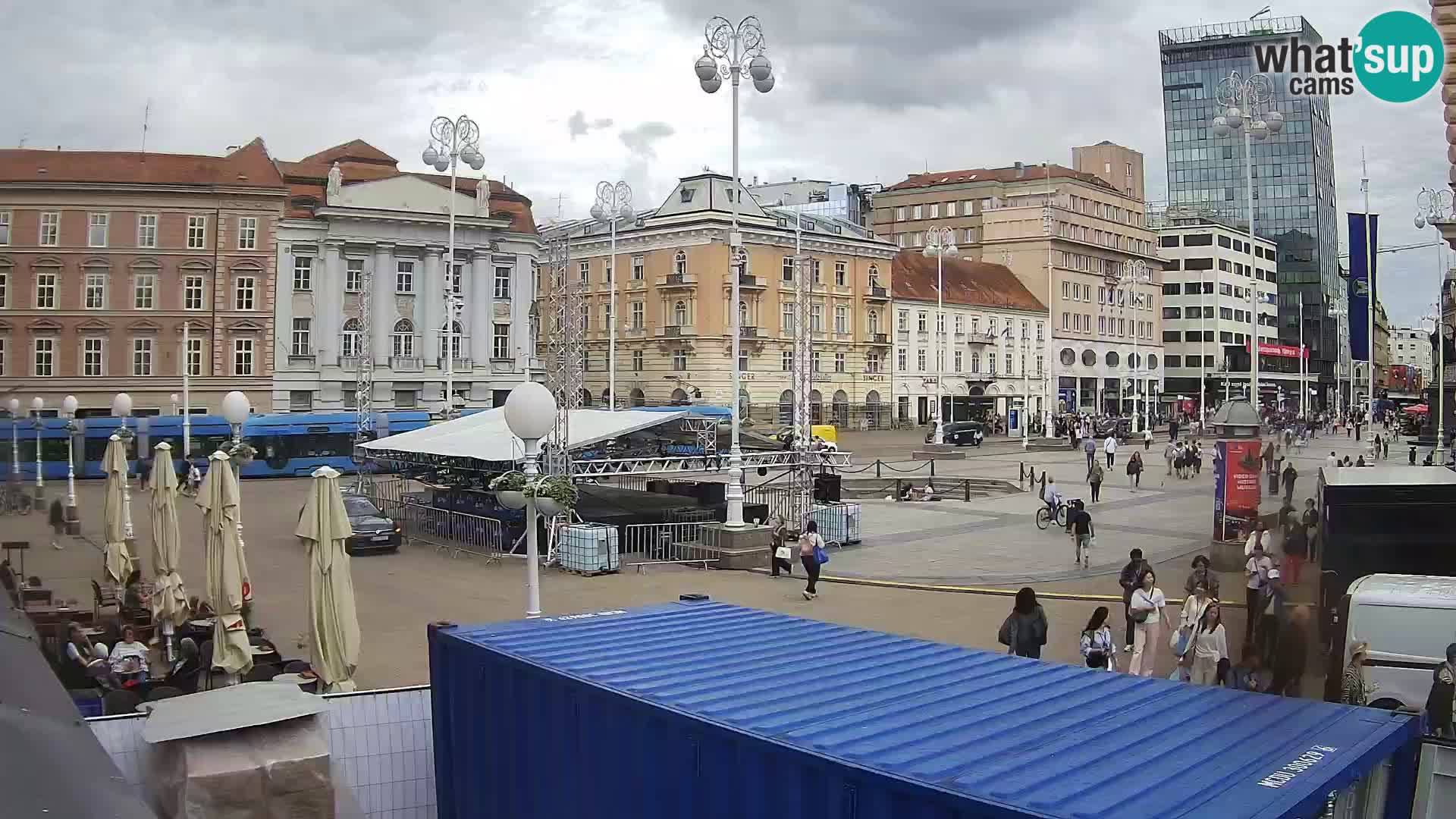 Zagreb camera en vivo plaza Bana Jelačić