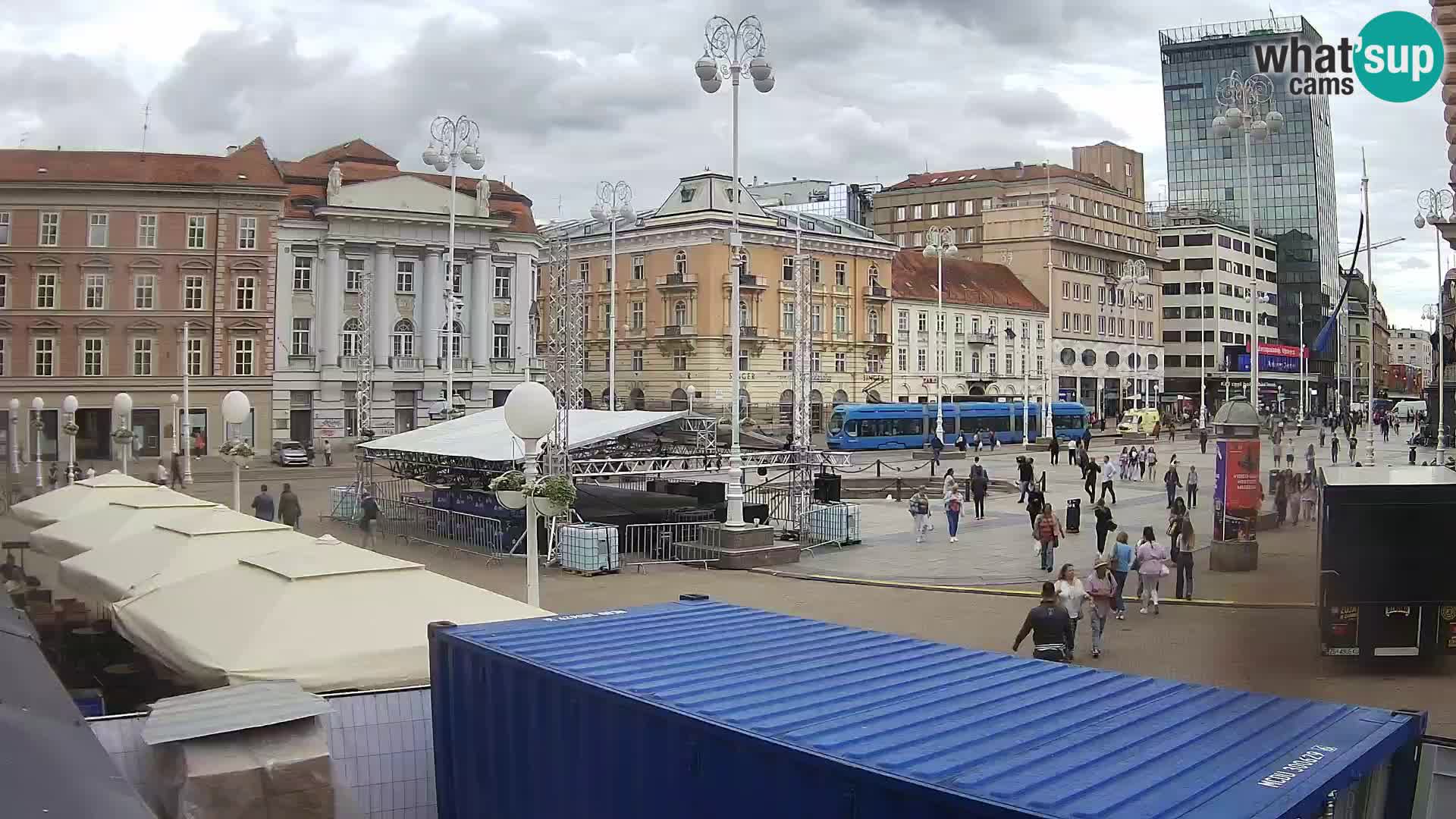 Zagreb Live Webcam Platz Bana Jelačić