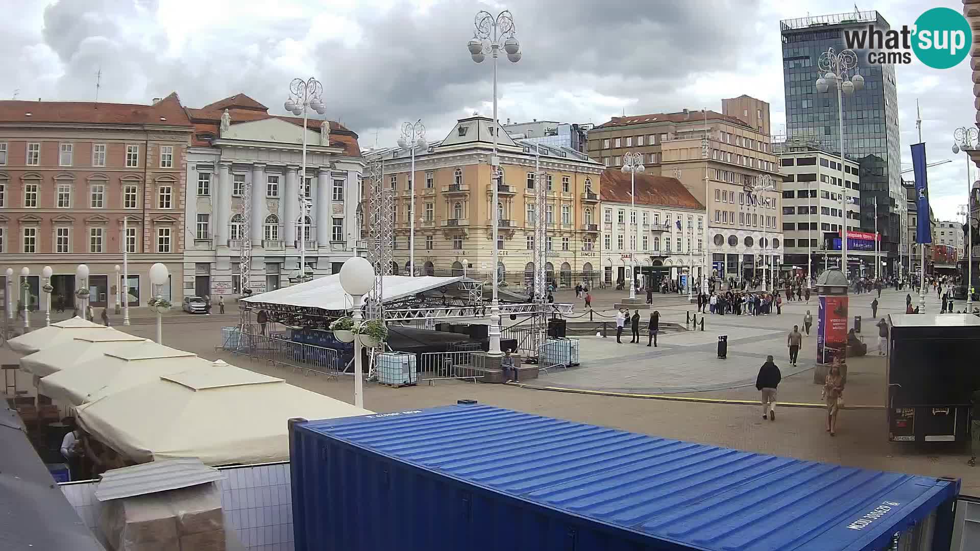 Zagreb Live Webcam Platz Bana Jelačić