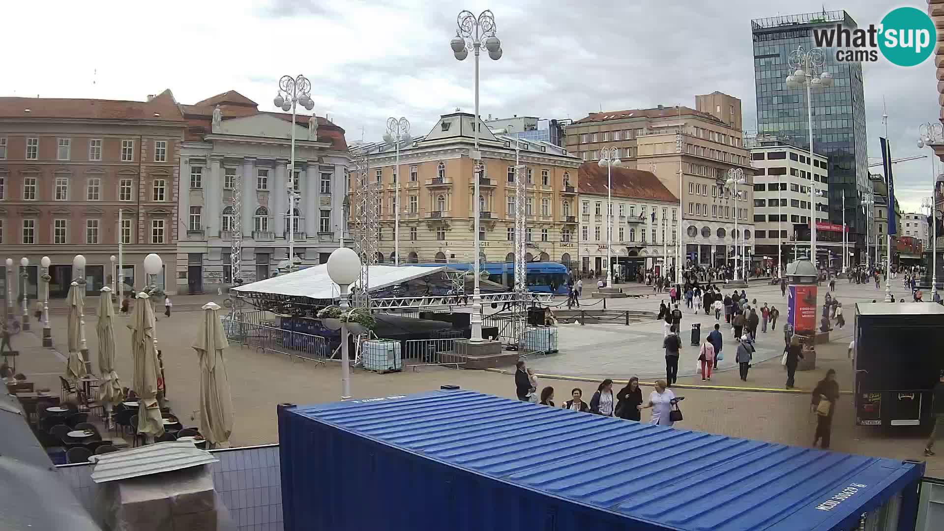 Zagreb web kamera trg Bana Jelačića