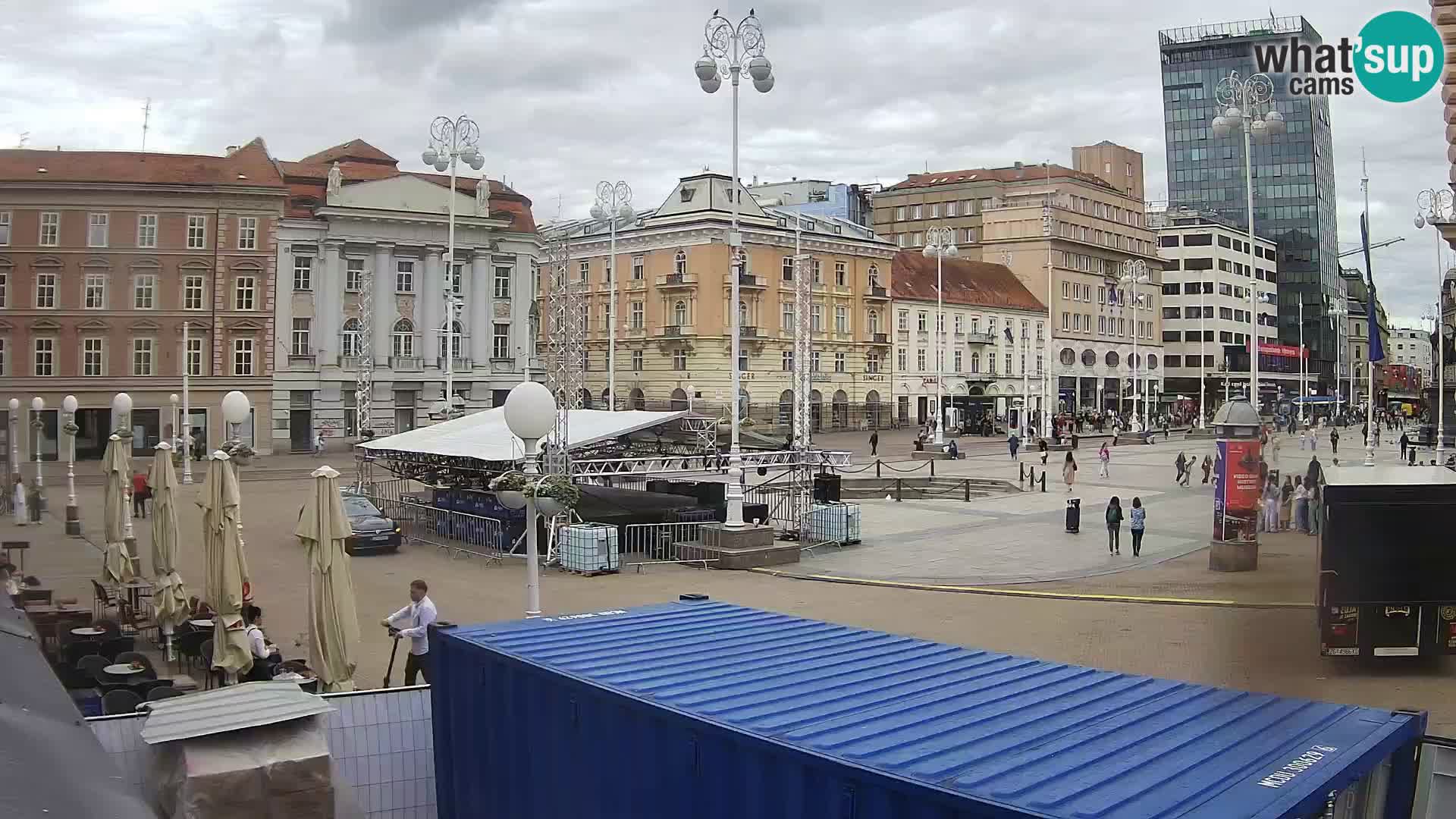 Zagreb camera en vivo plaza Bana Jelačić