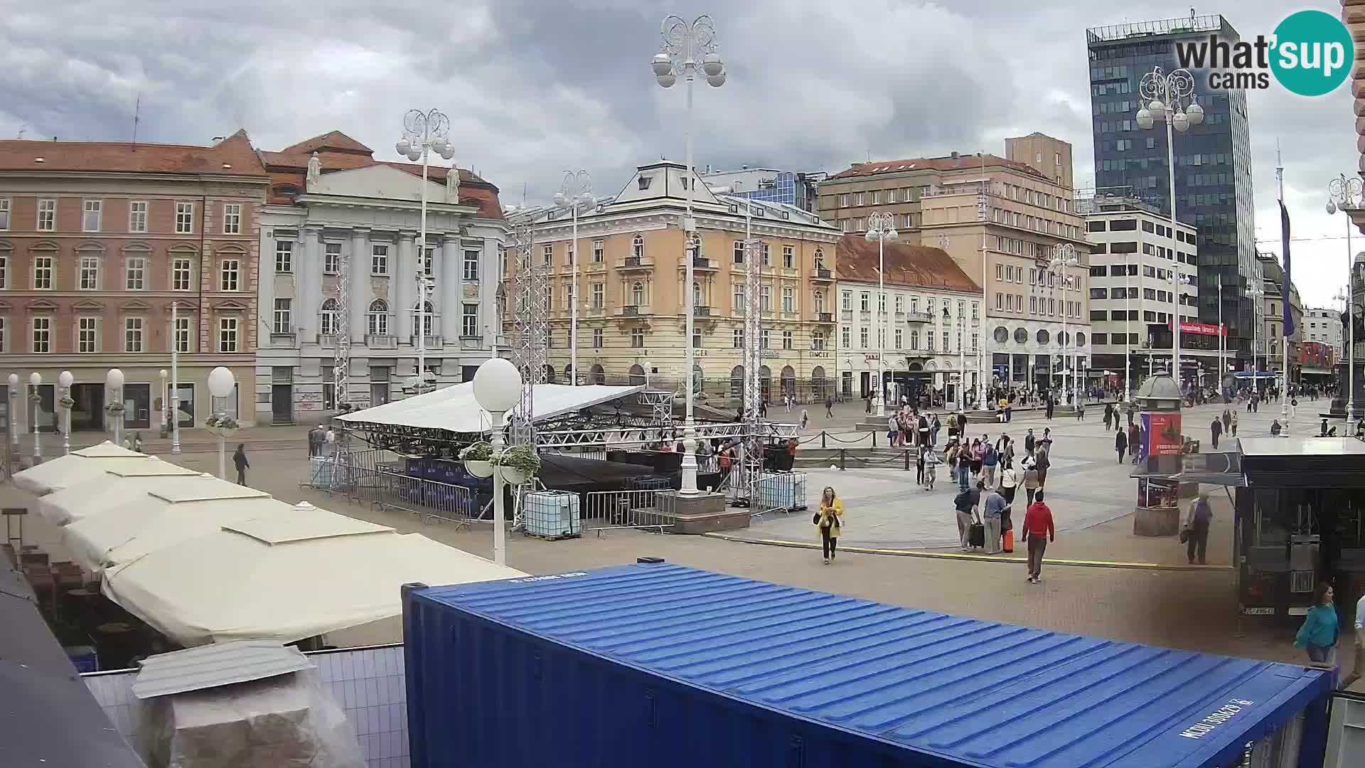 Zagreb web kamera trg Bana Jelačića