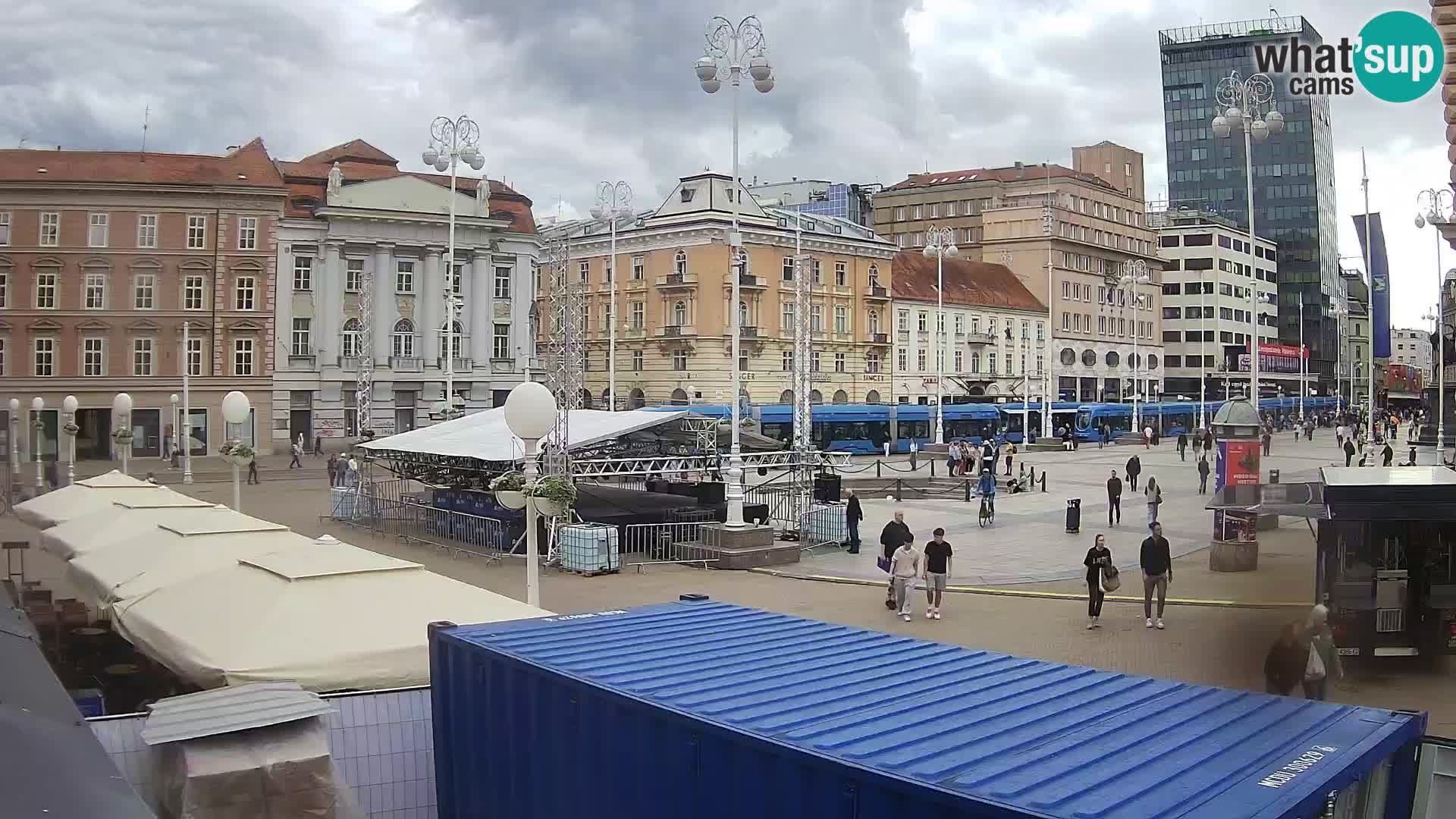 Zagreb Live Webcam Platz Bana Jelačić