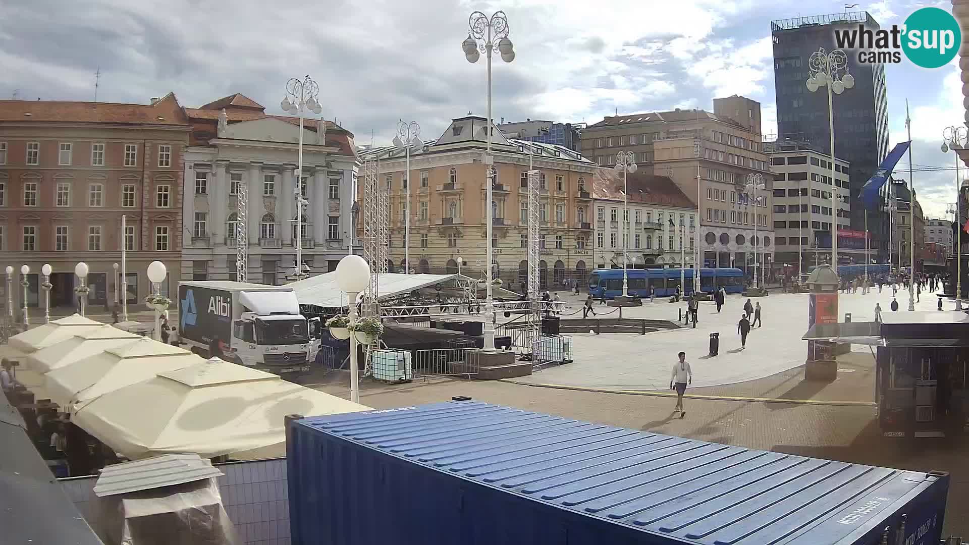 Zagreb Live Webcam Platz Bana Jelačić