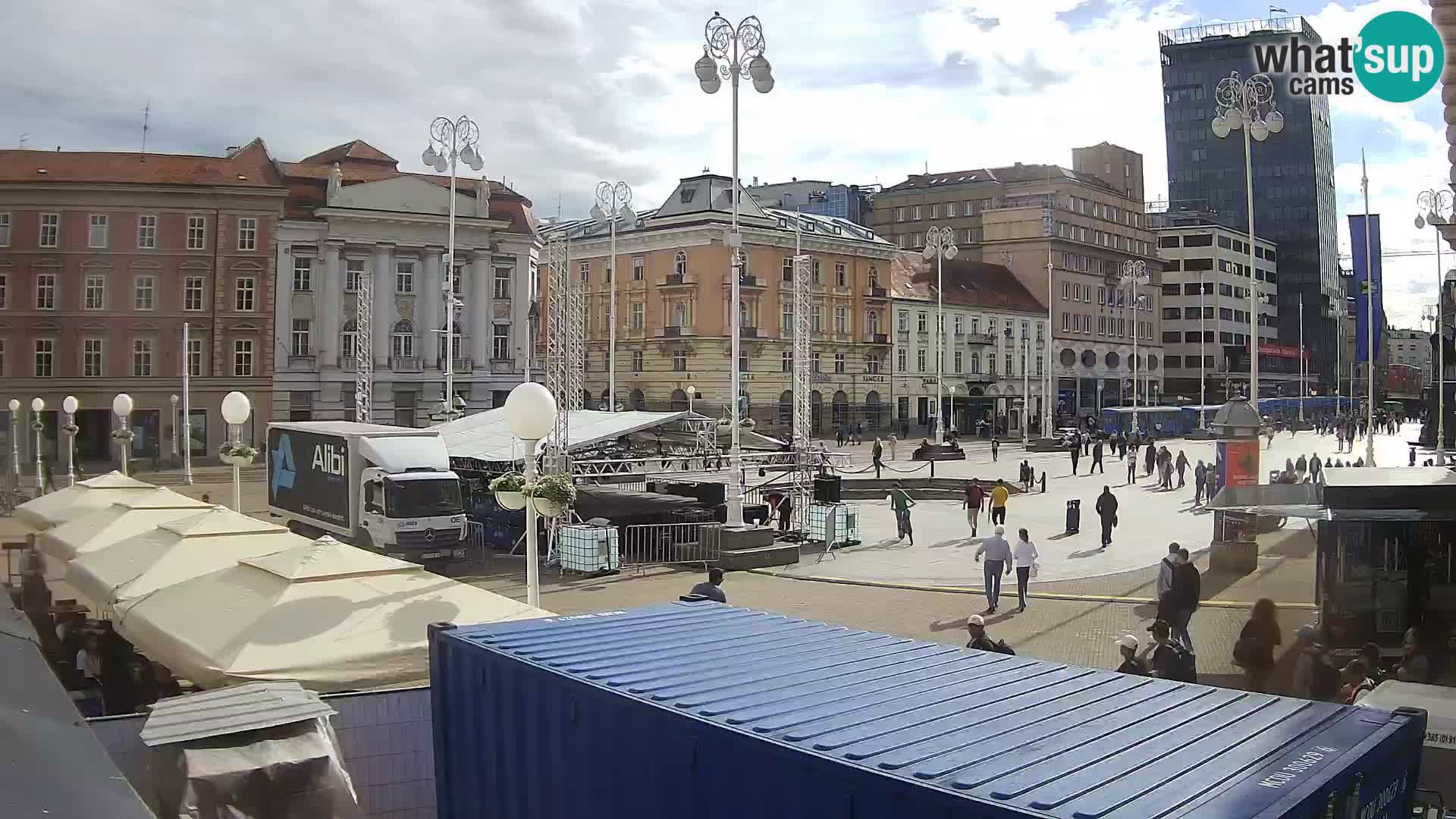 Zagreb Live Webcam Platz Bana Jelačić