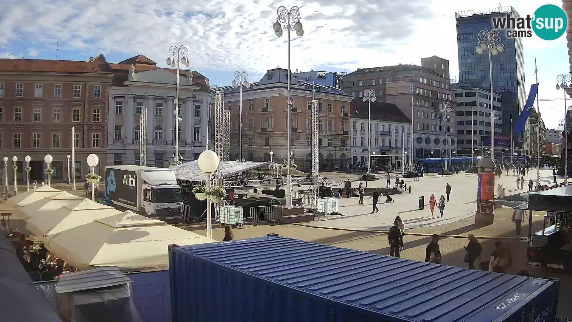 Zagreb web kamera trg Bana Jelačića