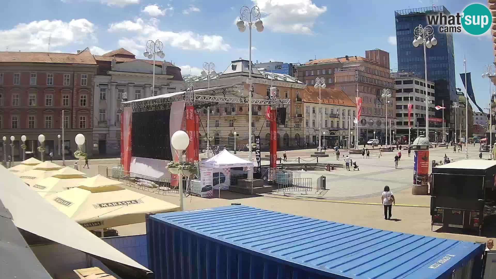 Zagabria Live Webcam piazza Bana Jelačić