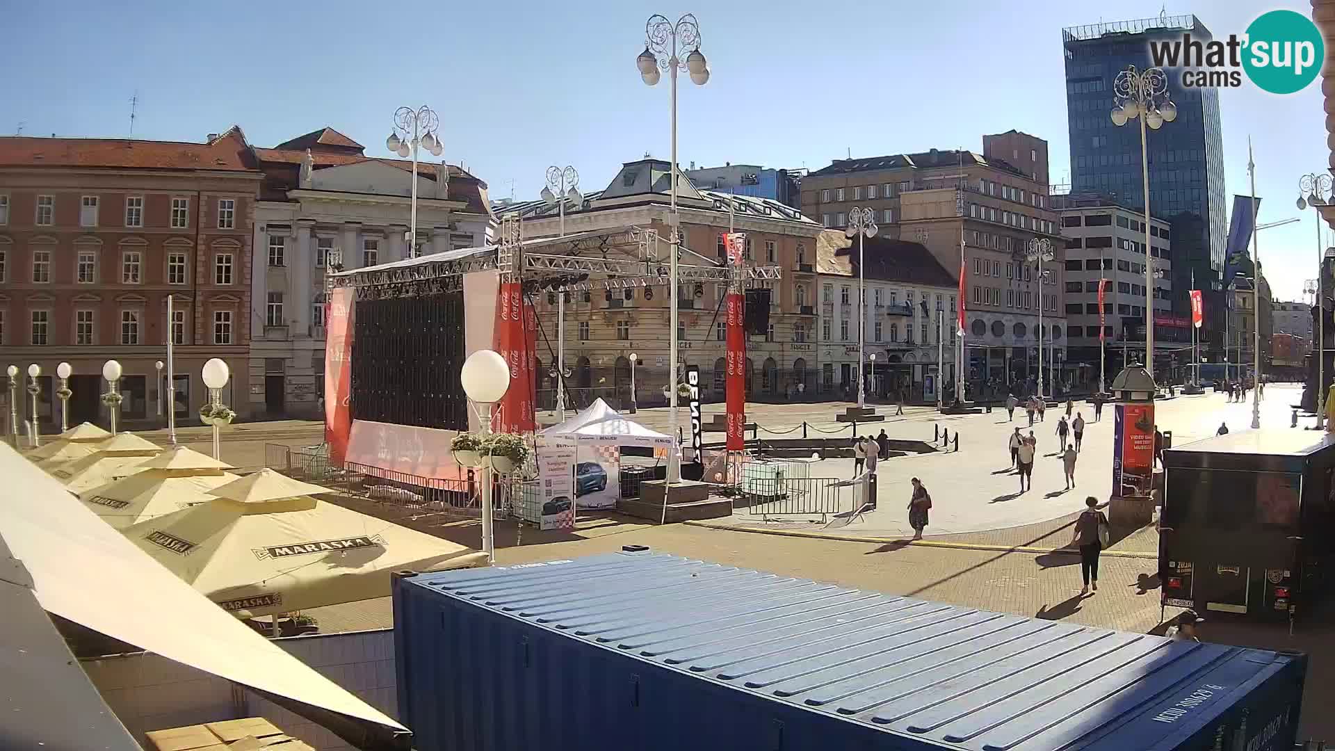 Zagreb Live Webcam – Bana Jelačić square
