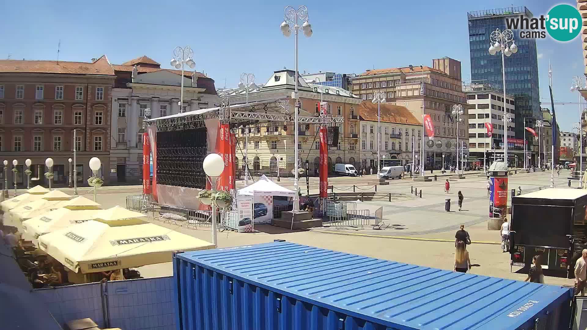 Zagreb Live Webcam – Bana Jelačić square