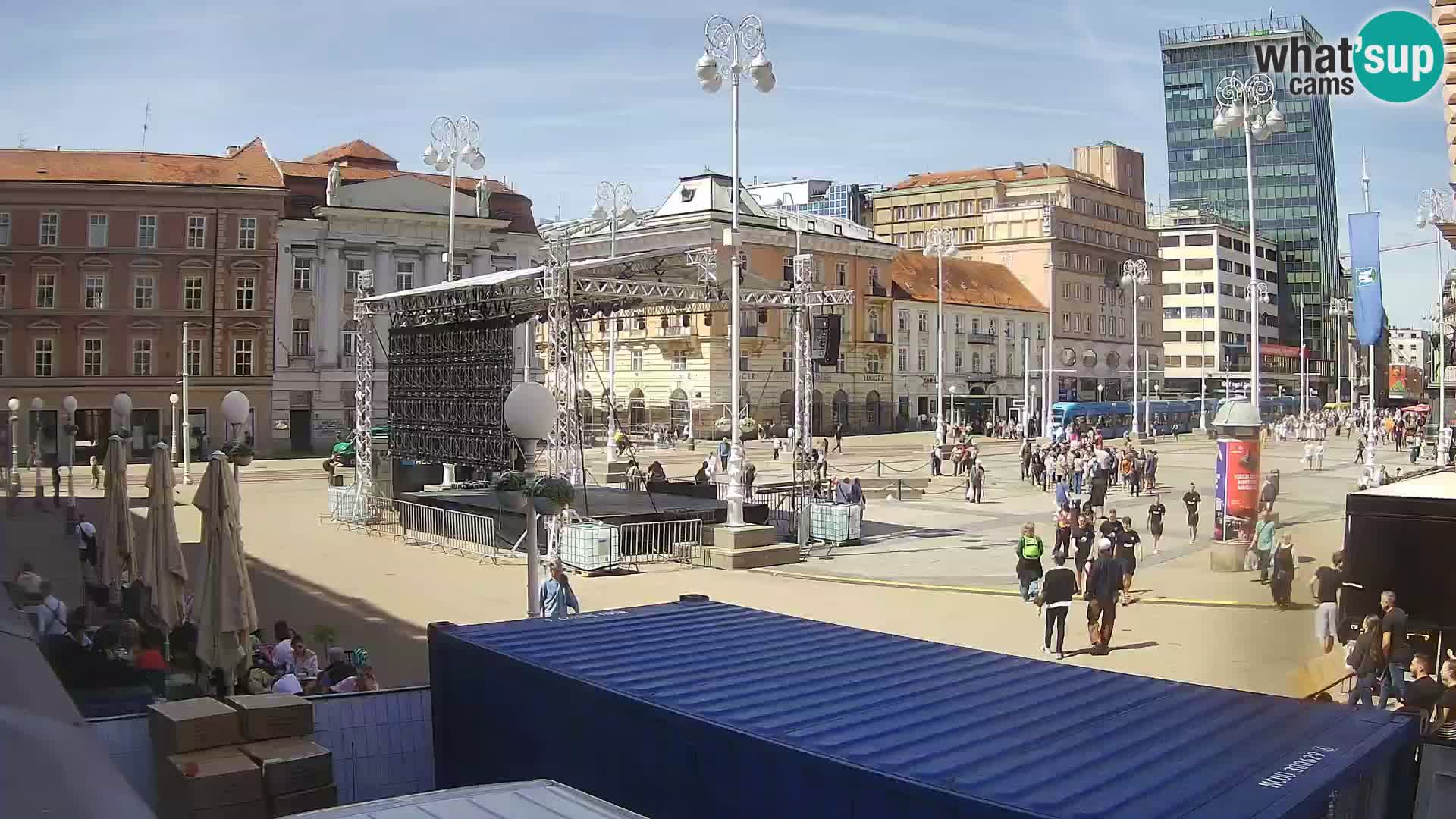 Zagreb camera en vivo plaza Bana Jelačić