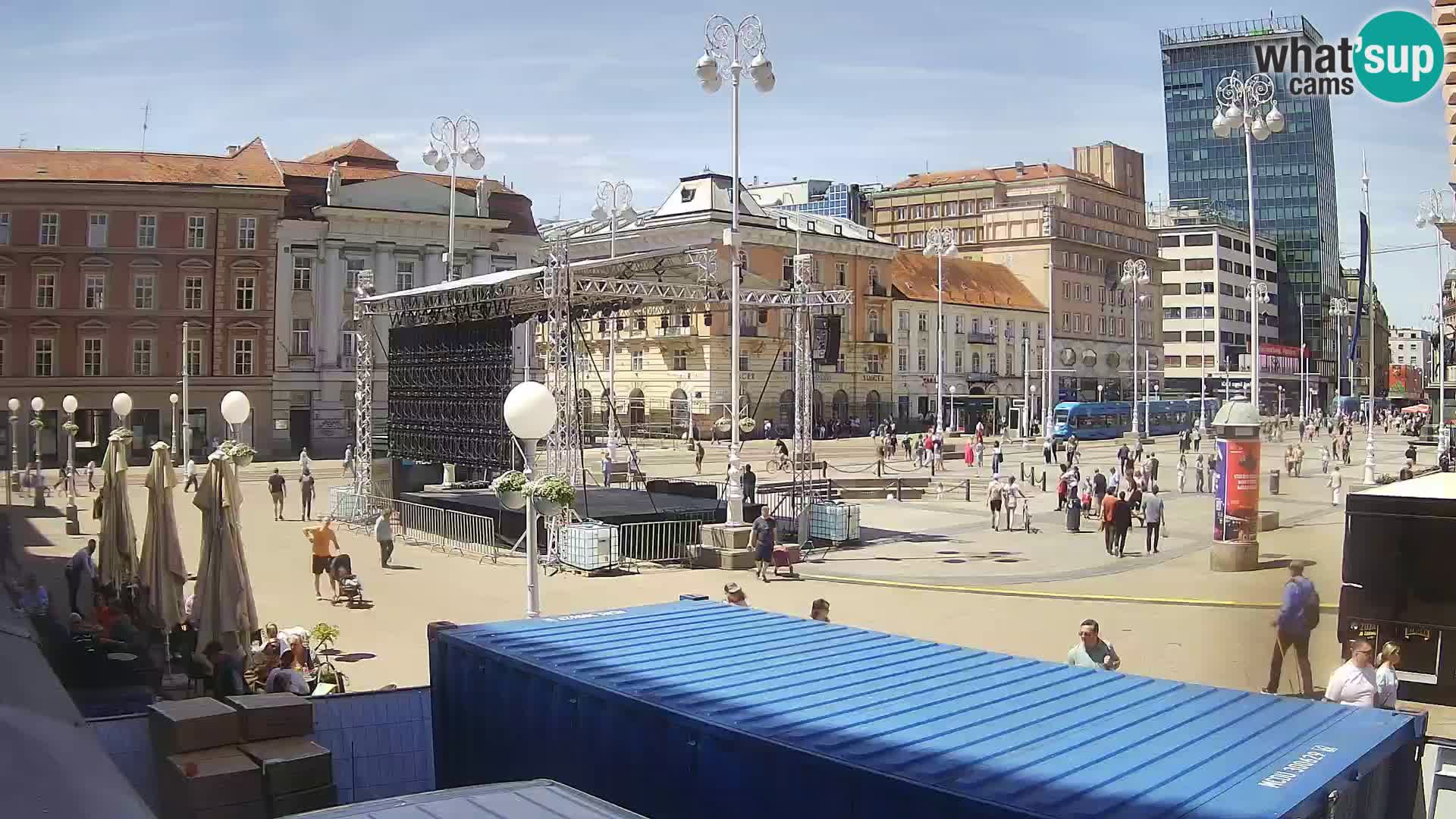 Zagreb web kamera trg Bana Jelačića