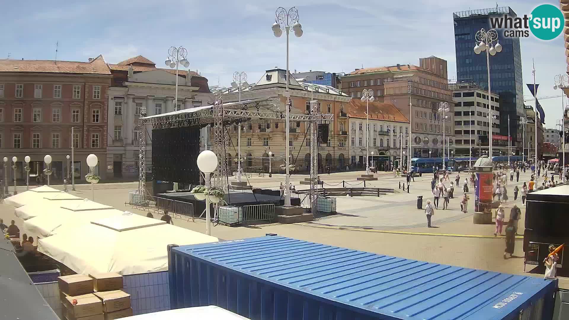 Zagreb camera en vivo plaza Bana Jelačić