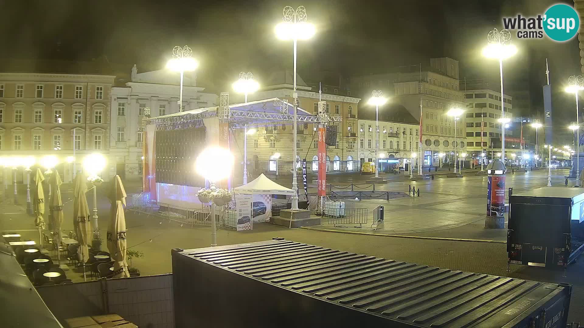 Zagreb camera en vivo plaza Bana Jelačić