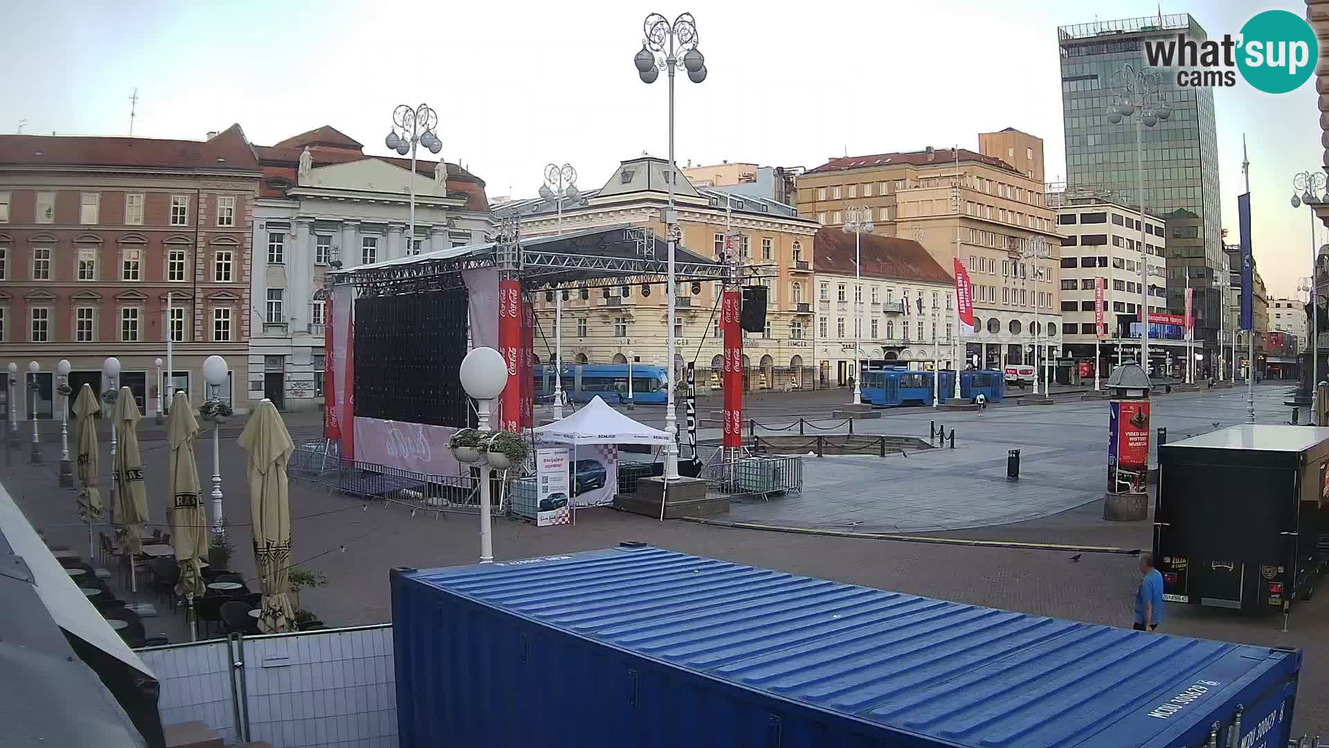 Zagreb Live Webcam Platz Bana Jelačić