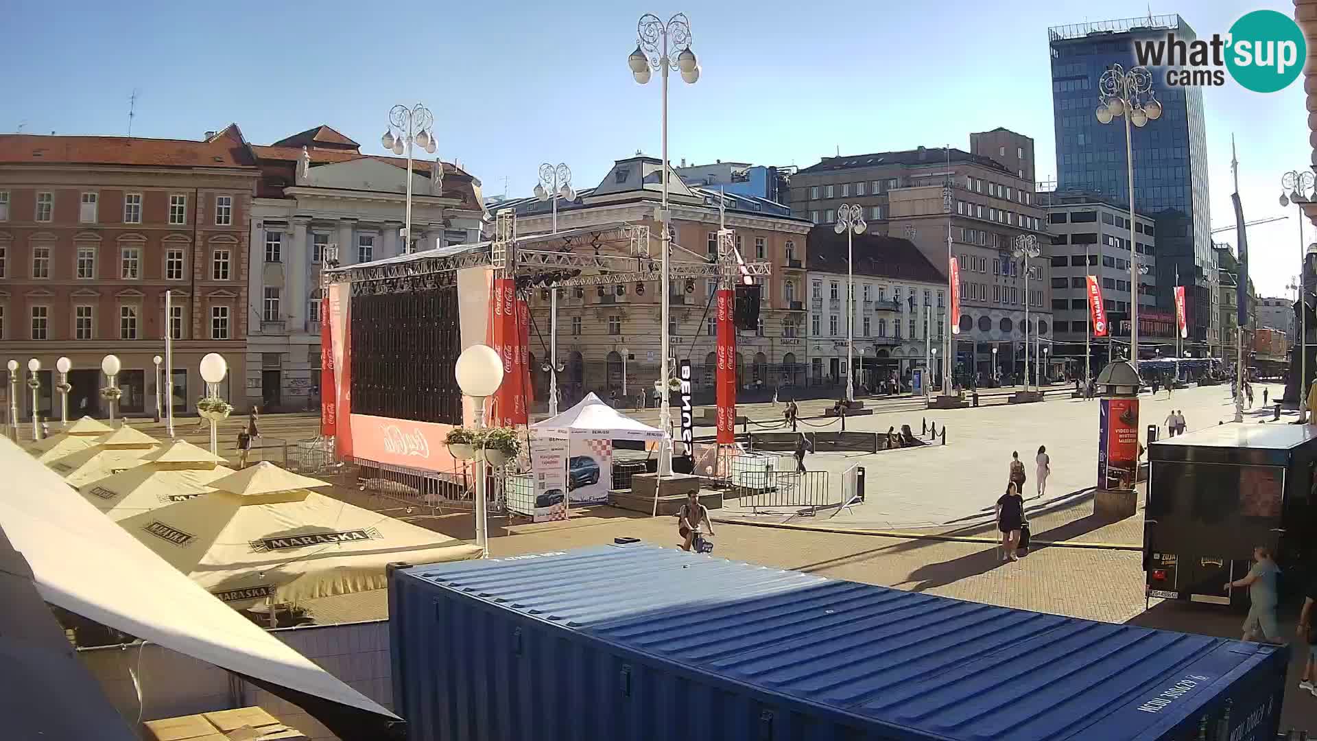 Zagreb camera en vivo plaza Bana Jelačić