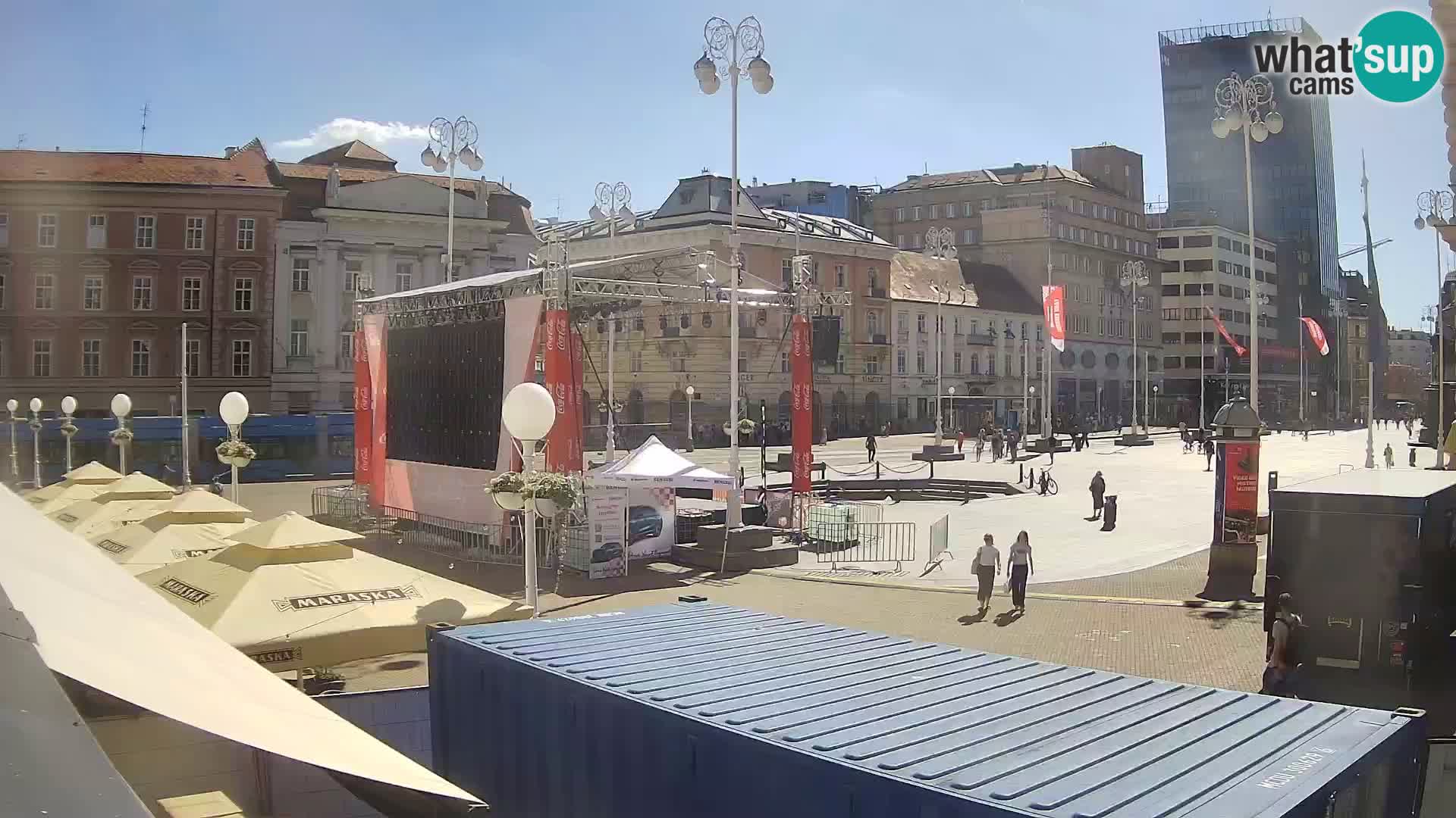 Zagabria Live Webcam piazza Bana Jelačić