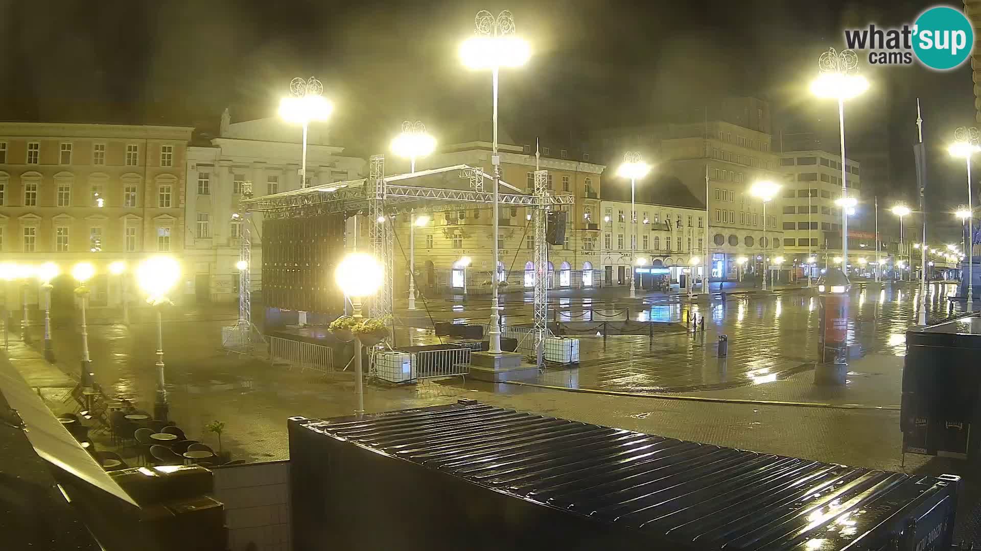 Zagreb spletna kamera trg Bana Jelačića