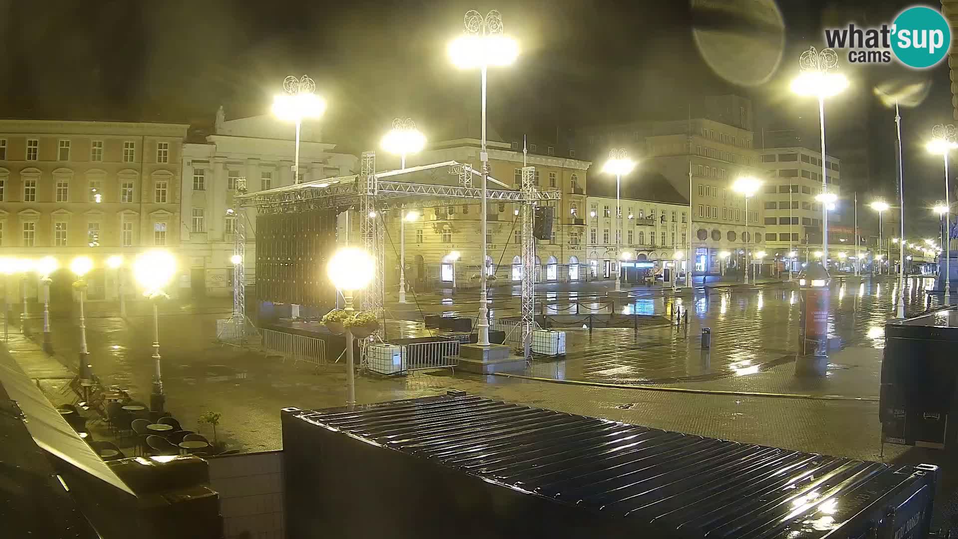 Zagreb spletna kamera trg Bana Jelačića