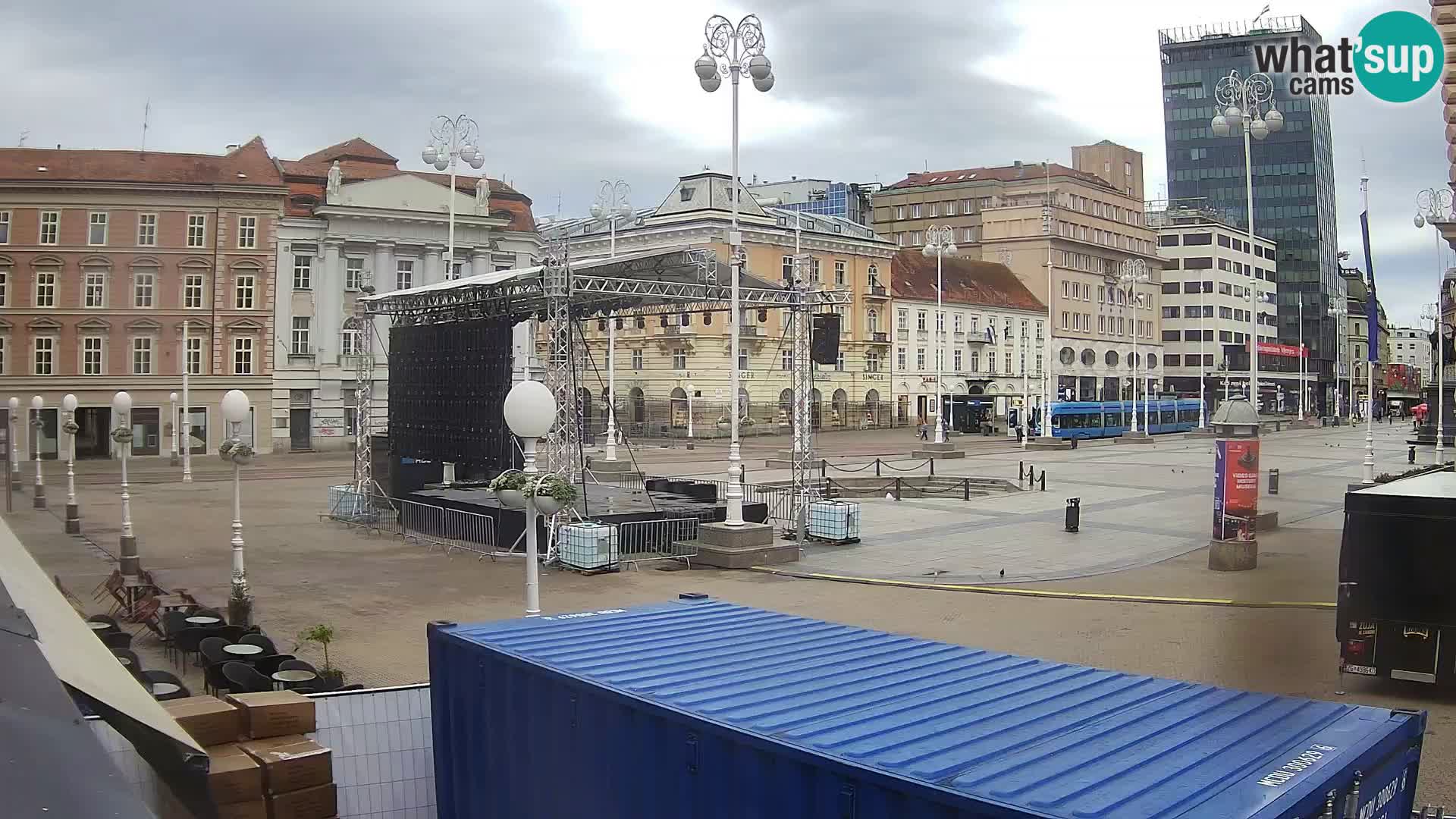 Zagreb Live Webcam Platz Bana Jelačić