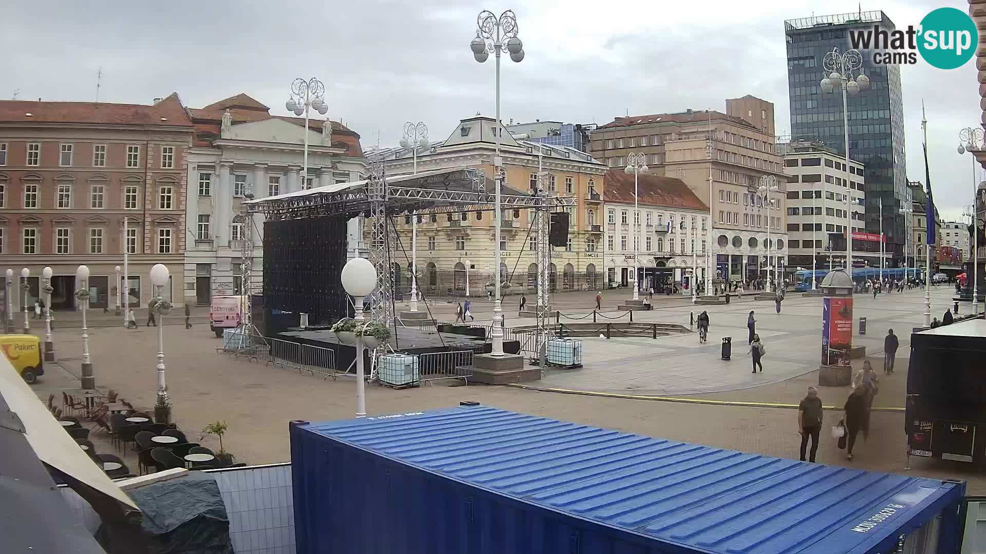 Zagreb Live Webcam Platz Bana Jelačić