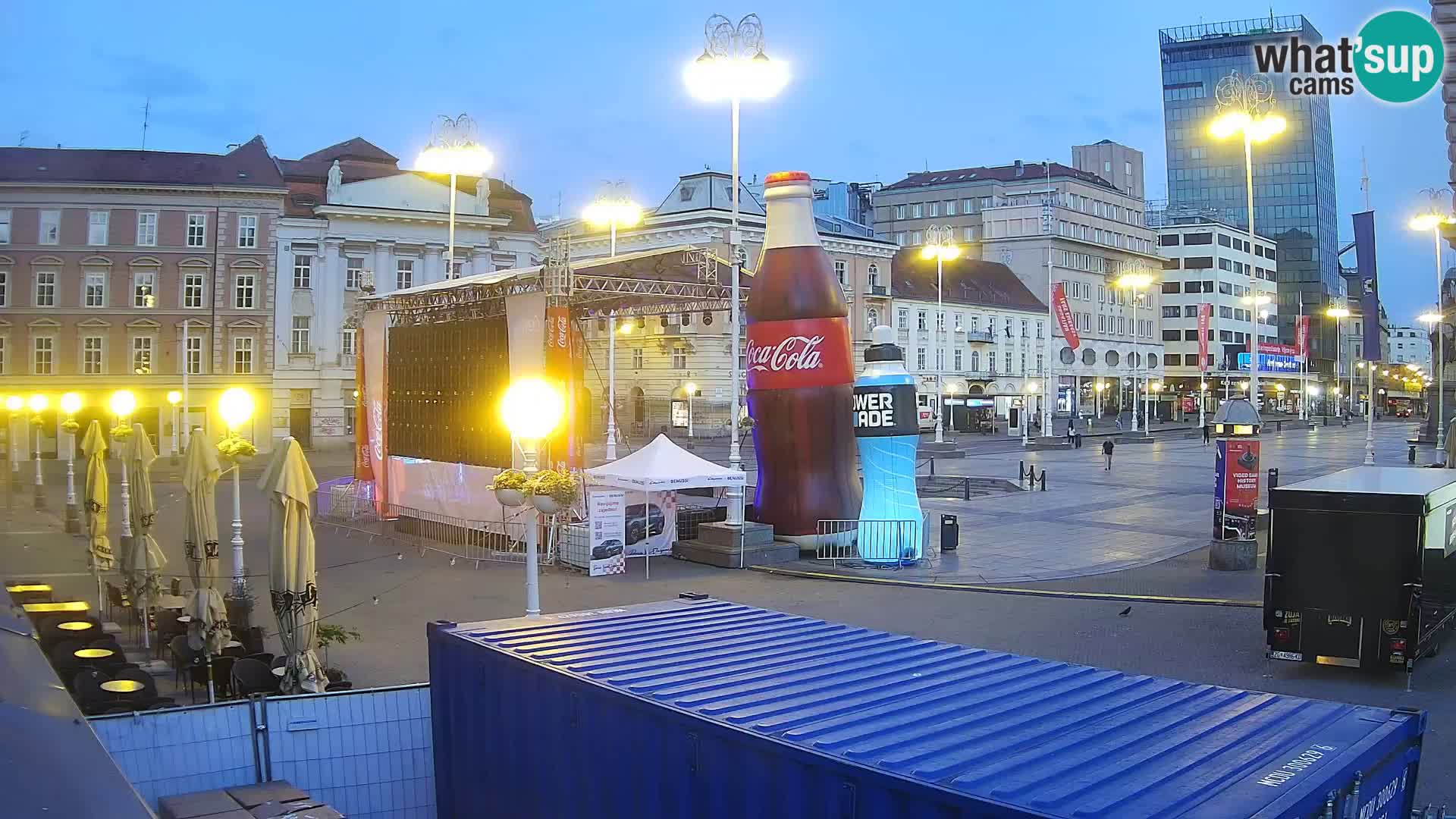 Zagreb camera en vivo plaza Bana Jelačić