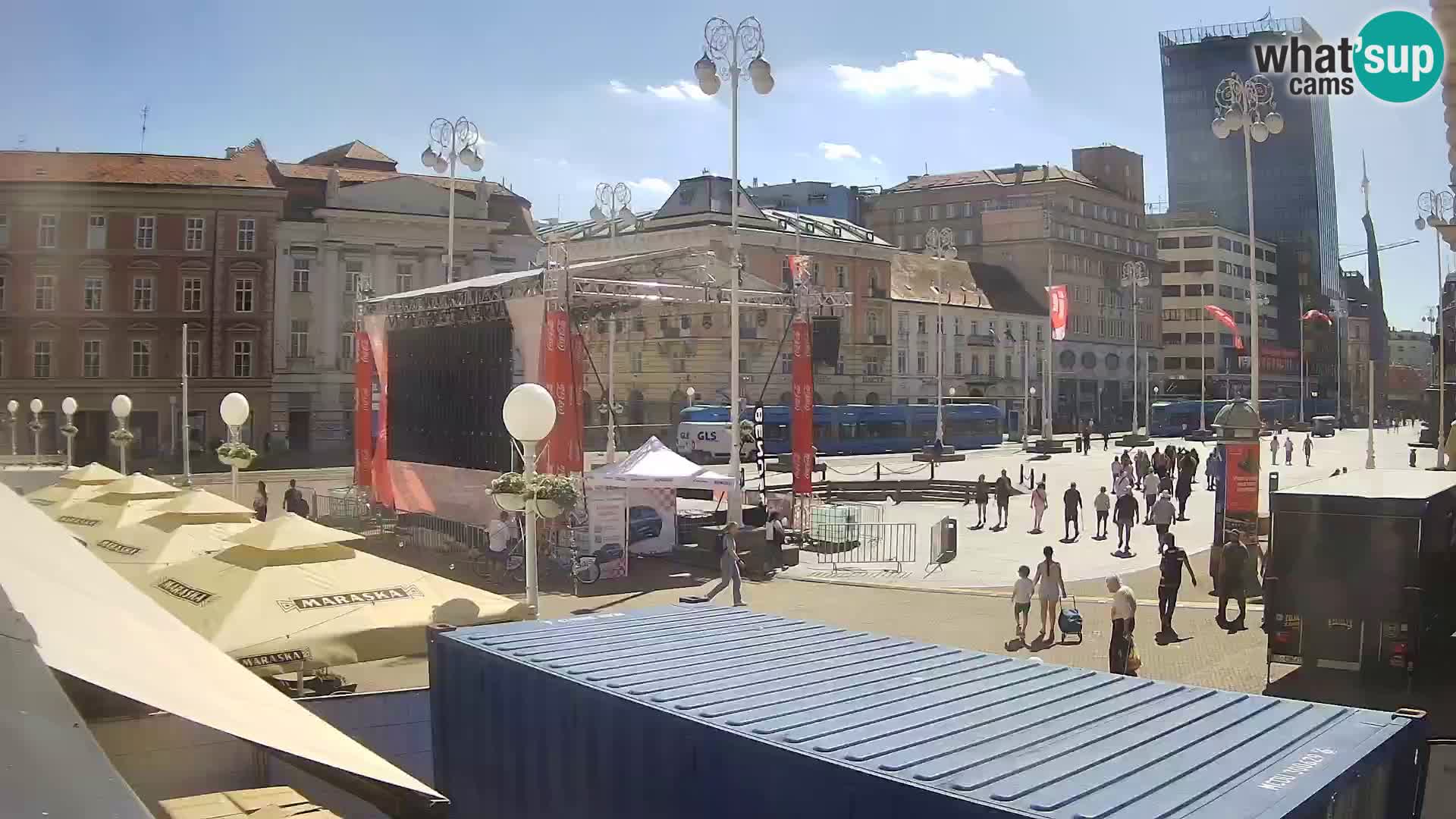 Zagreb camera en vivo plaza Bana Jelačić