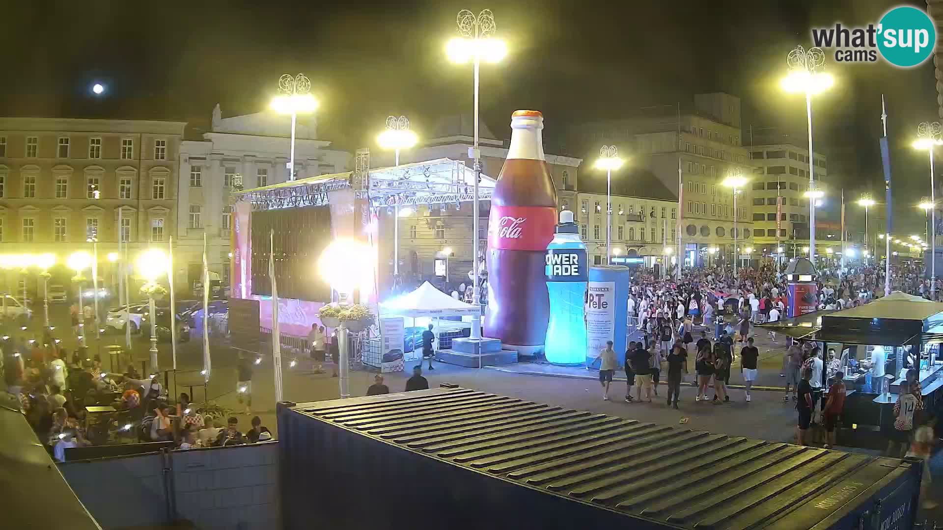 Zagreb web kamera trg Bana Jelačića