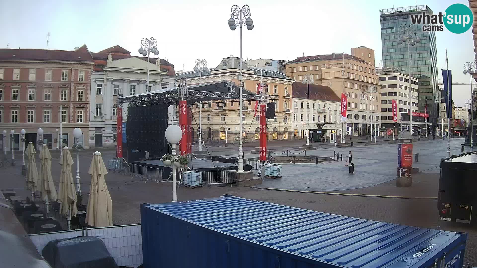 Zagabria Live Webcam piazza Bana Jelačić