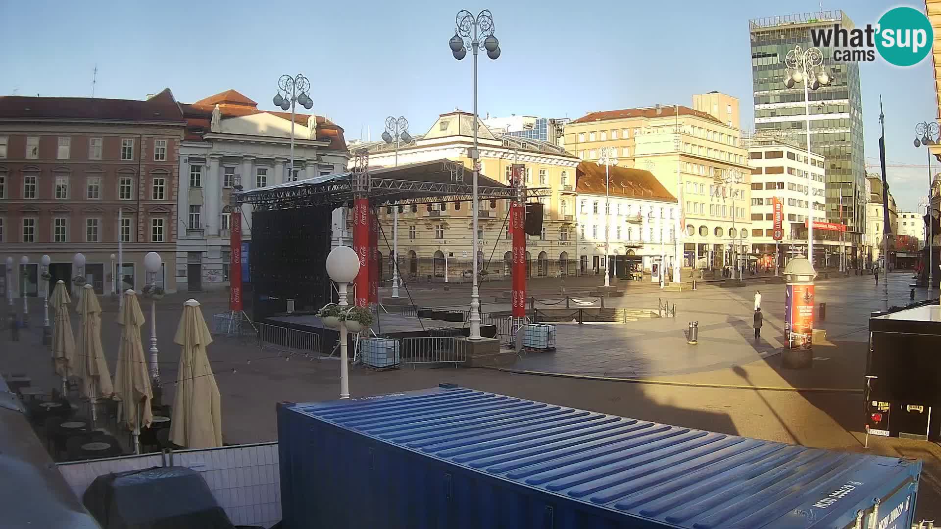 Zagreb camera en vivo plaza Bana Jelačić