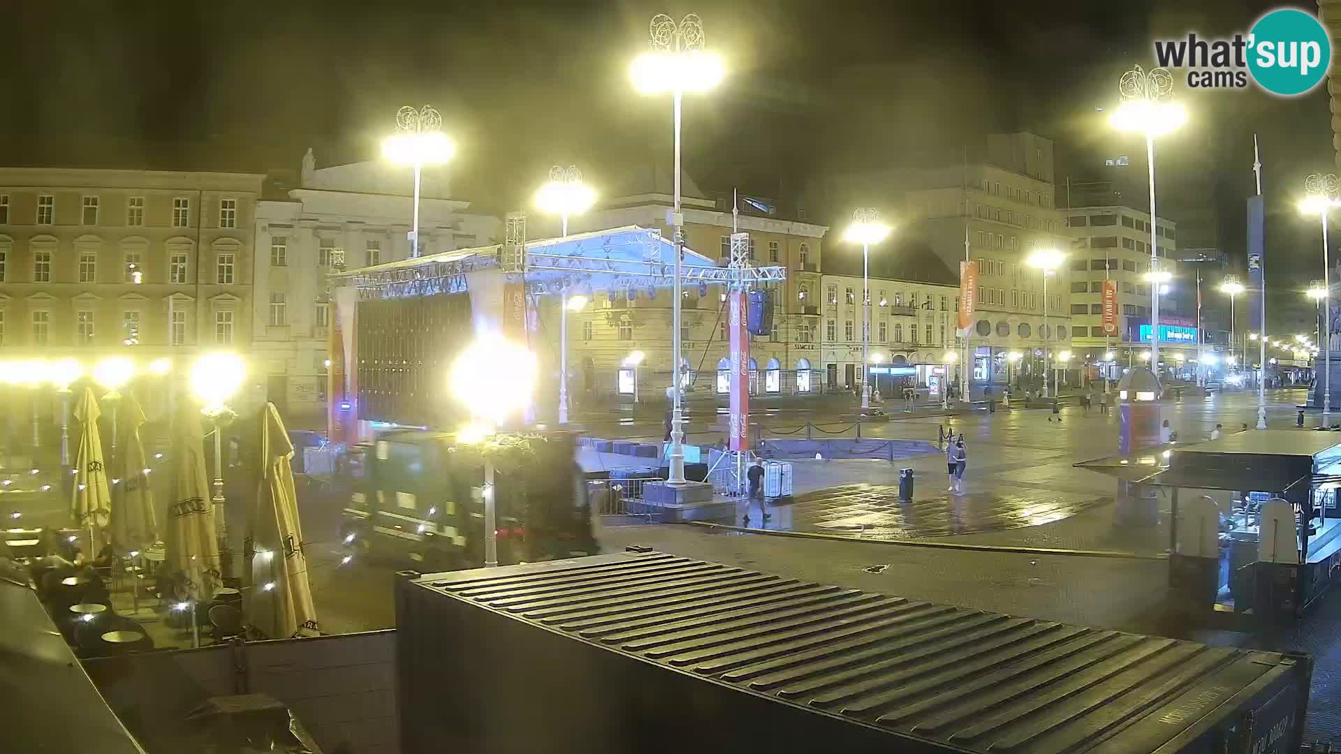 Zagreb spletna kamera trg Bana Jelačića