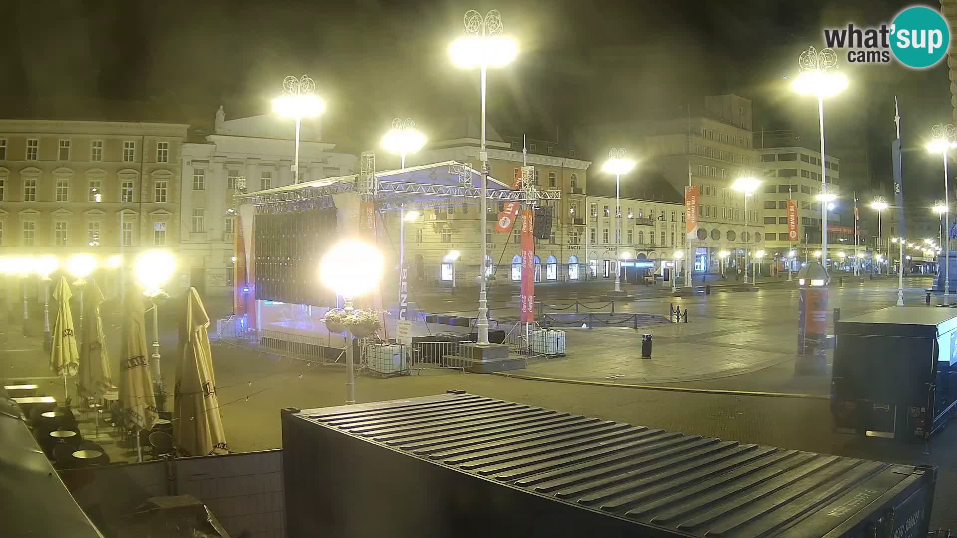 Zagreb camera en vivo plaza Bana Jelačić