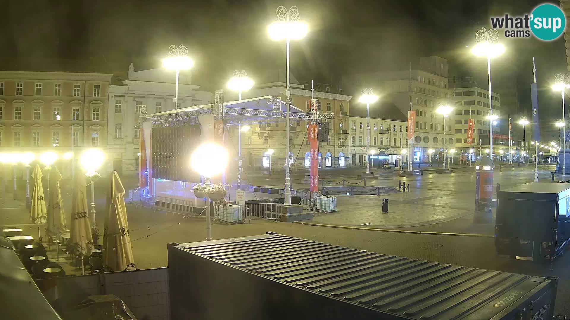 Zagreb camera en vivo plaza Bana Jelačić