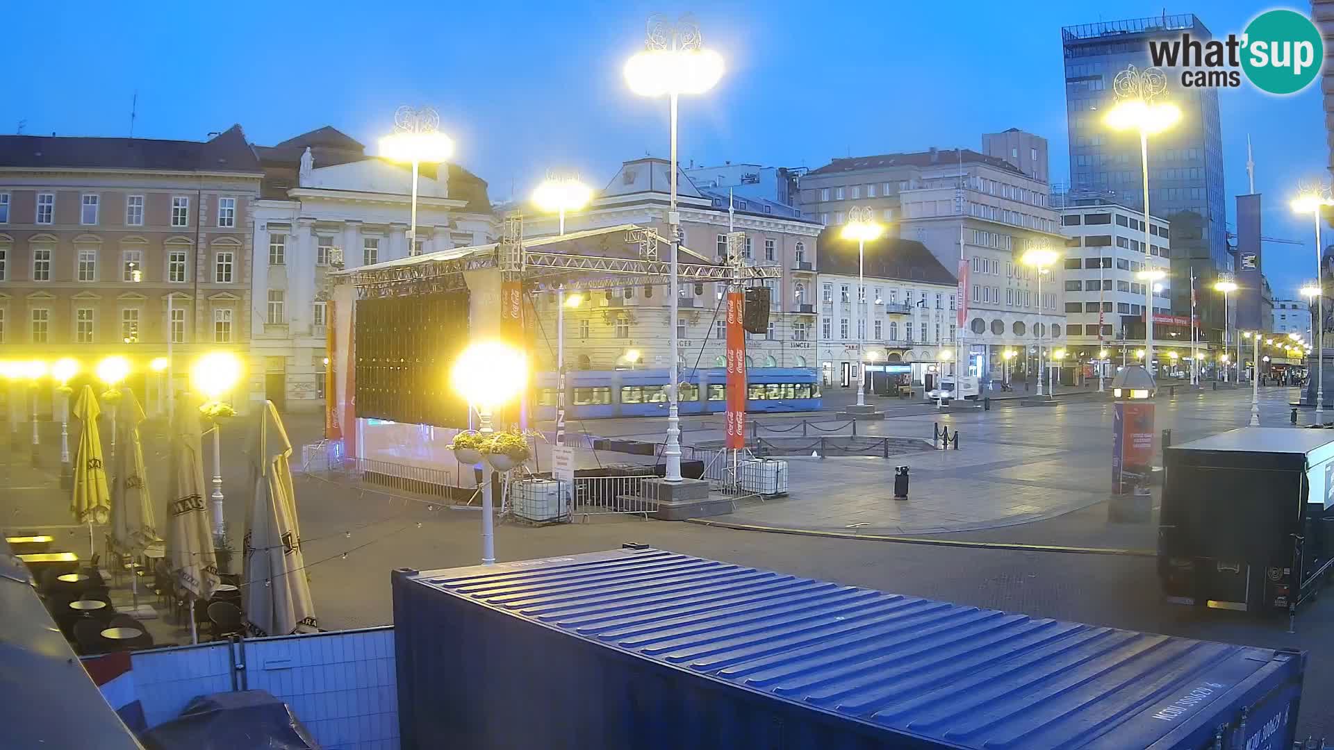 Zagreb camera en vivo plaza Bana Jelačić