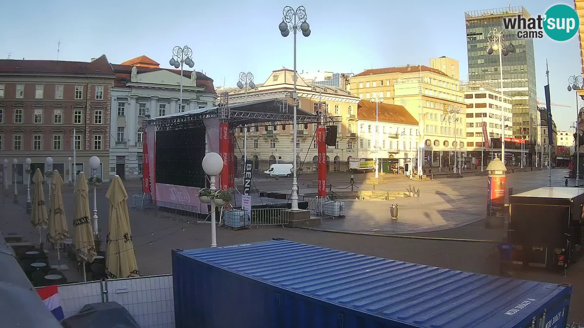 Zagreb Live Webcam Platz Bana Jelačić