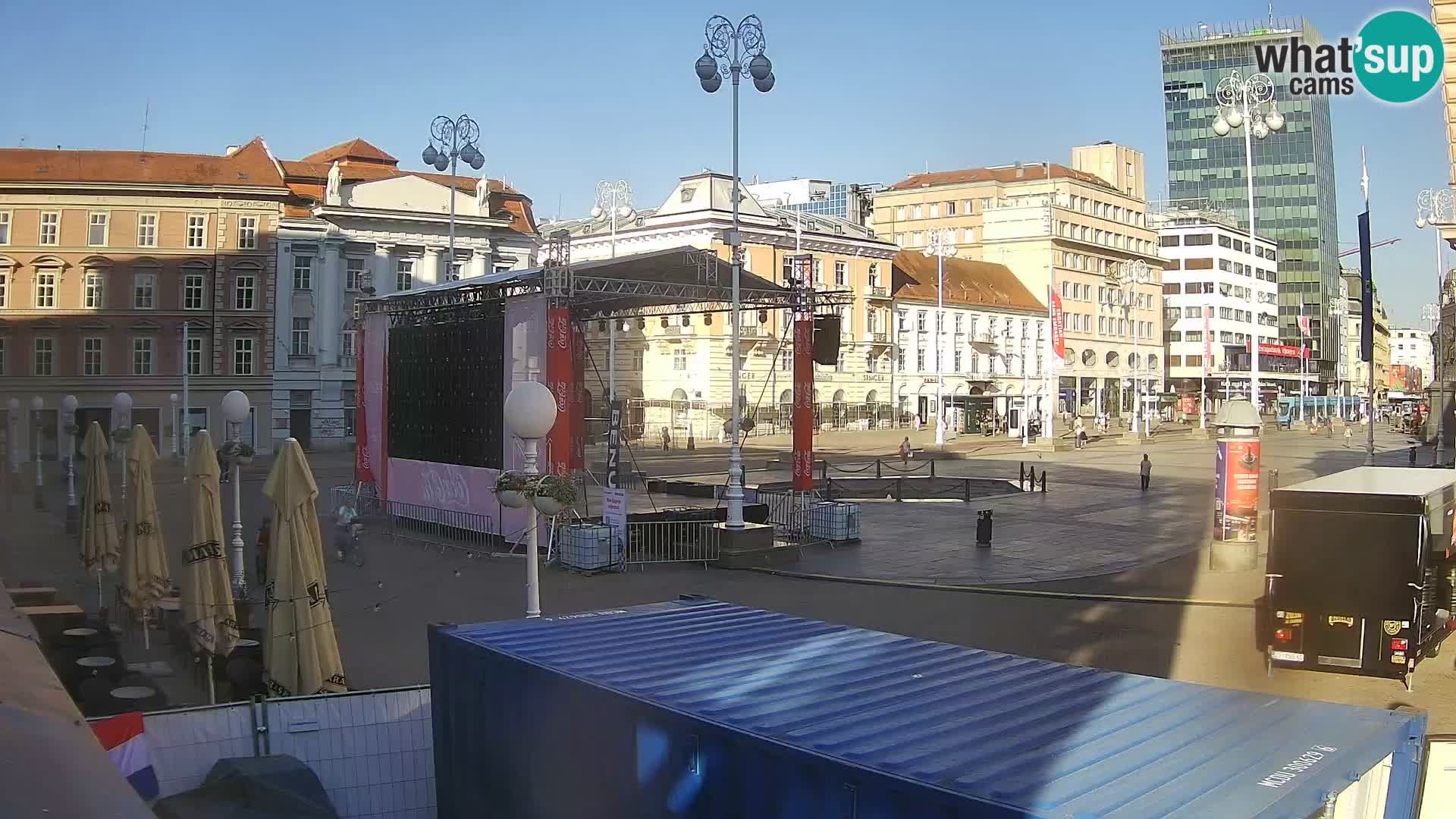 Zagreb web kamera trg Bana Jelačića