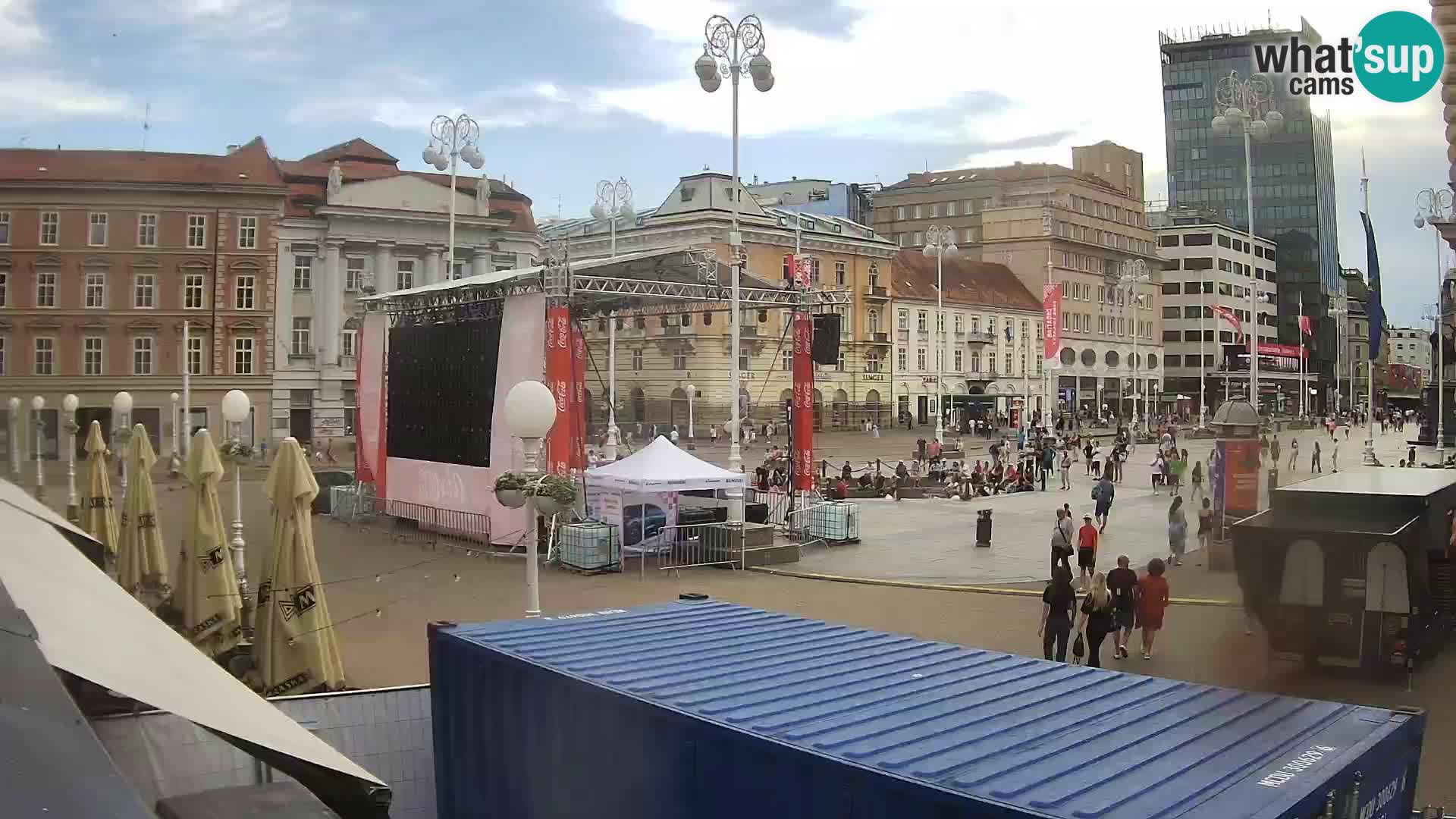 Zagreb web kamera trg Bana Jelačića