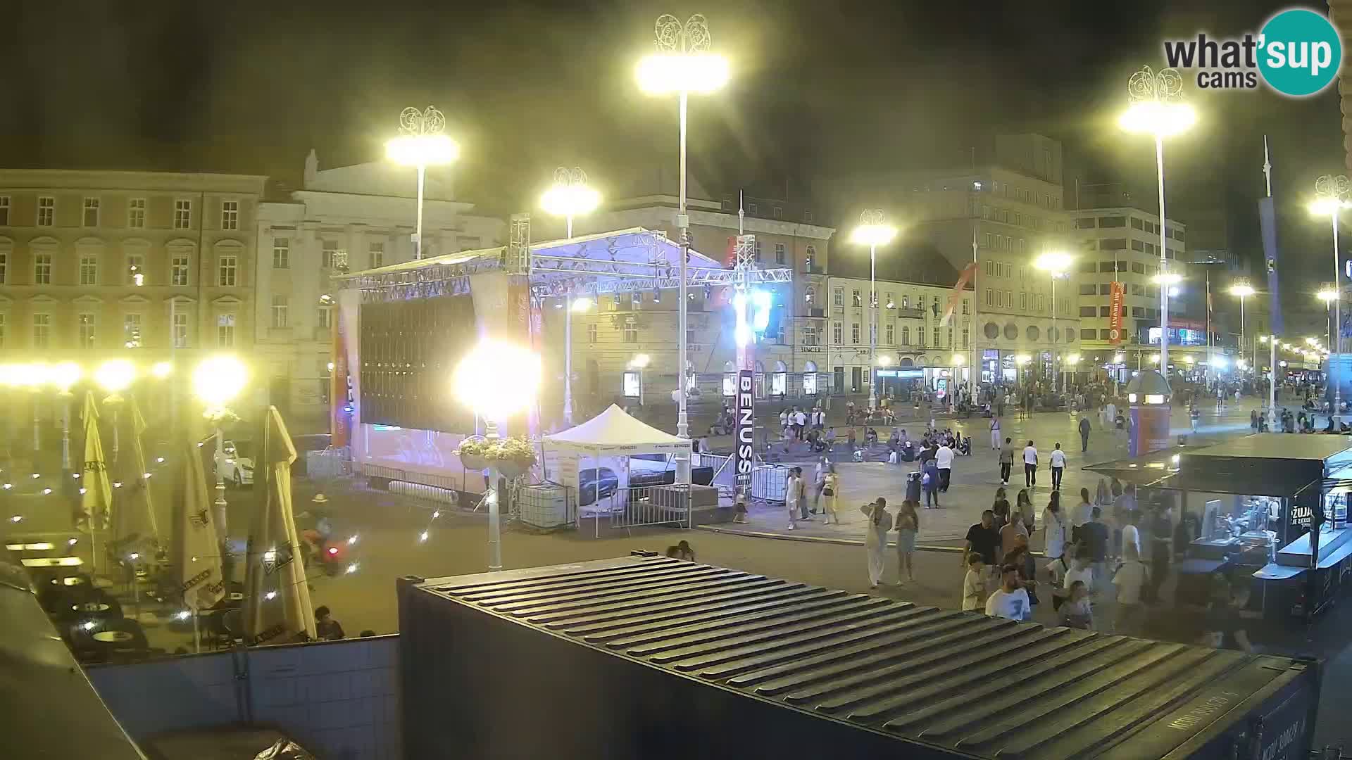 Zagreb web kamera trg Bana Jelačića